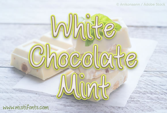 White Chocolate Mint 字体