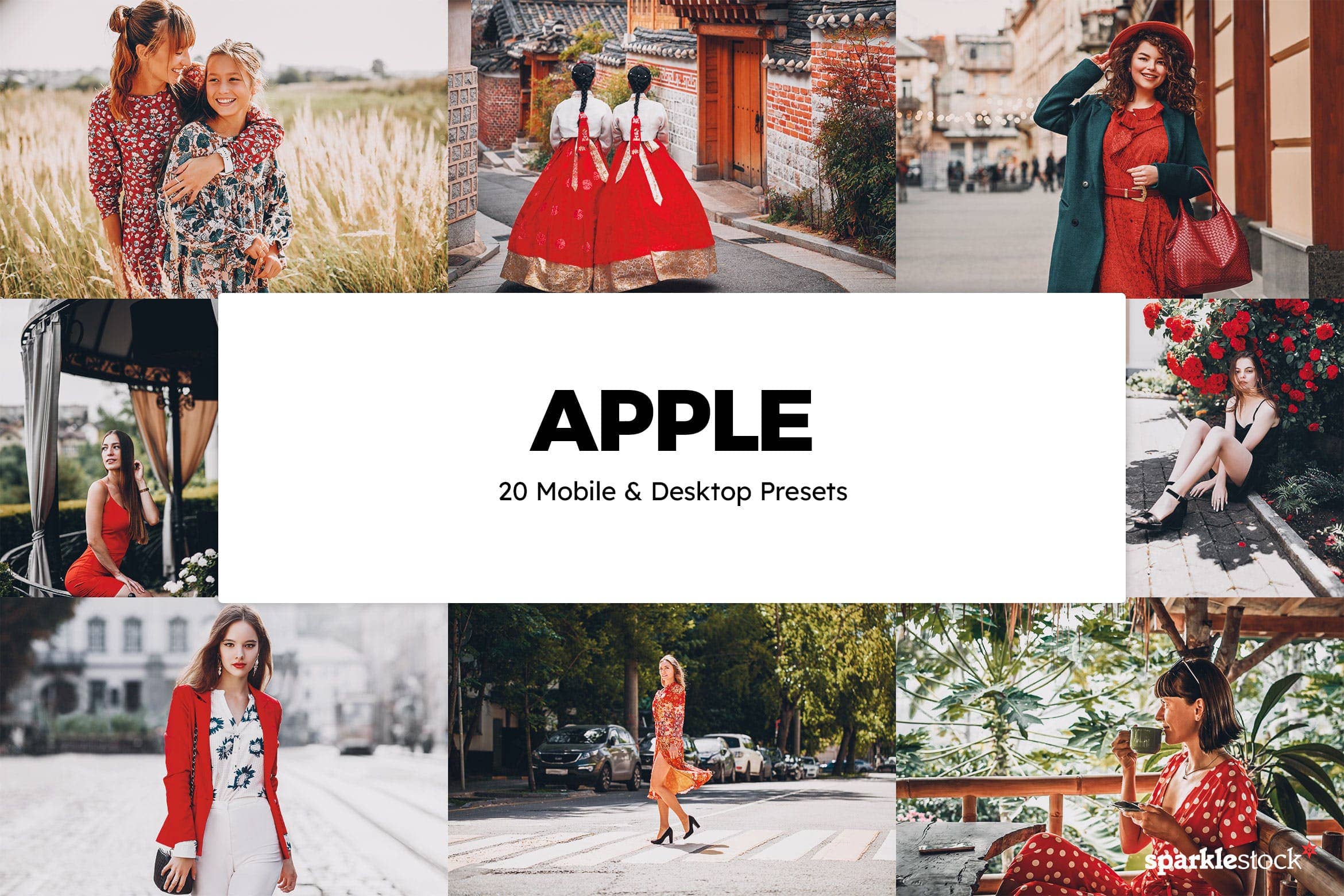 20款 苹果红风格摄影预设 Lightroom Presets & LUTs