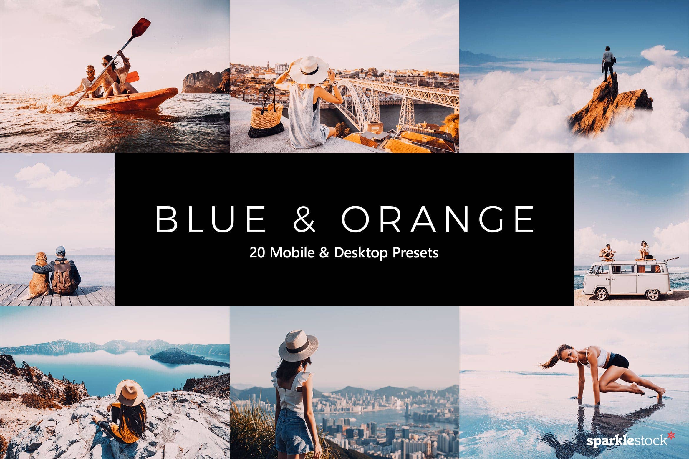 20款 蓝色和橙色风格摄影预设 Lightroom Presets & LUTs