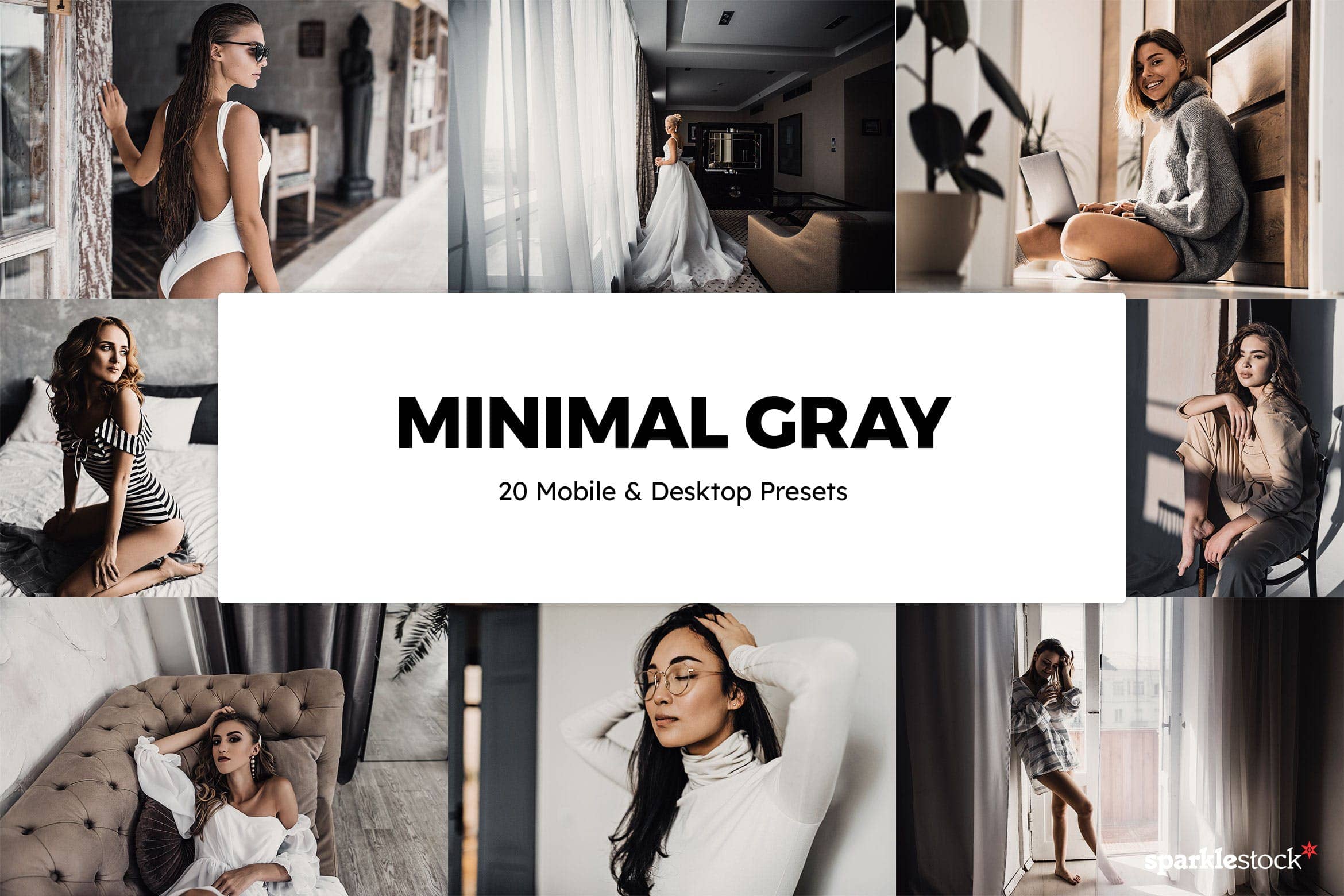 20款 顶级灰色风格摄影预设 Gray Lightroom Presets & LUTs
