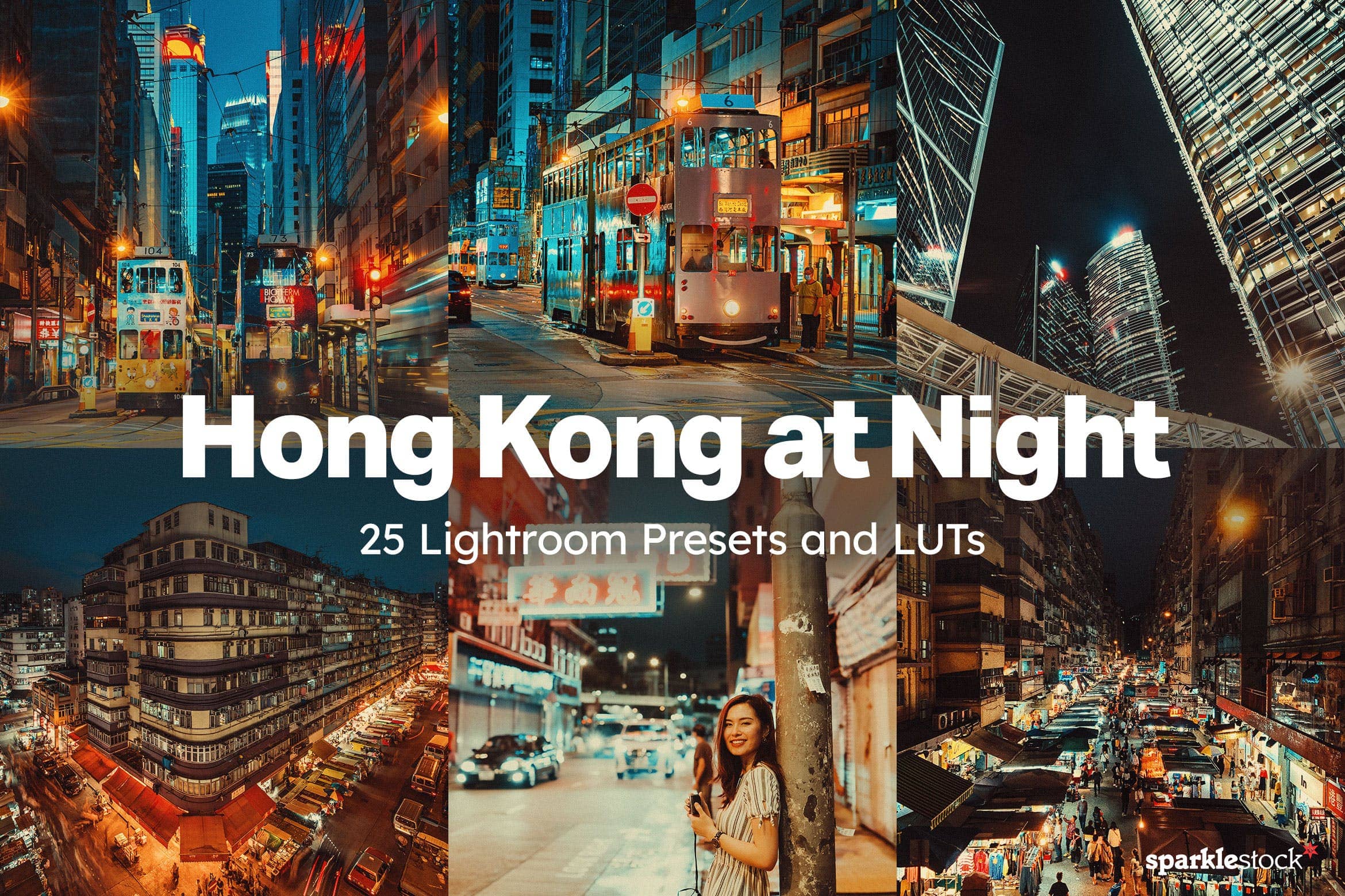 香港夜间灯光调色预设 Presets and LUTs