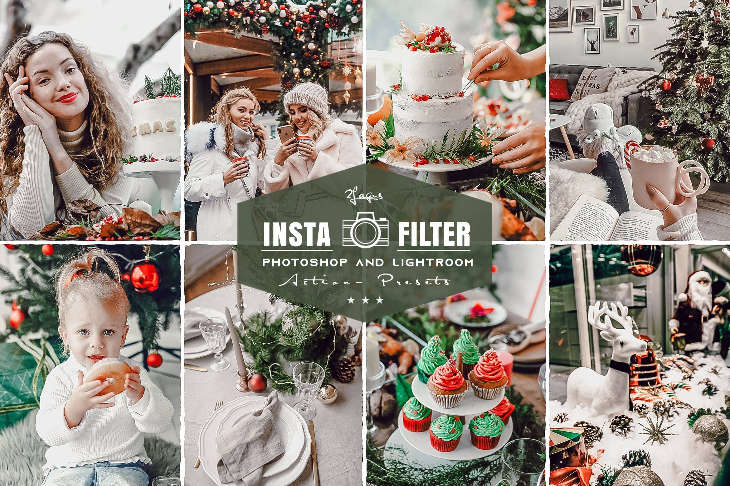 圣诞节调色预设 Photoshop & Lightroom