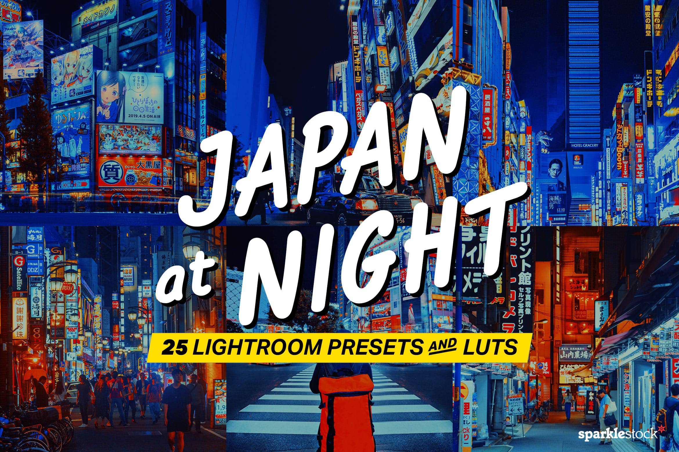25款 日本夜间灯光调色预设 Presets and LUTs