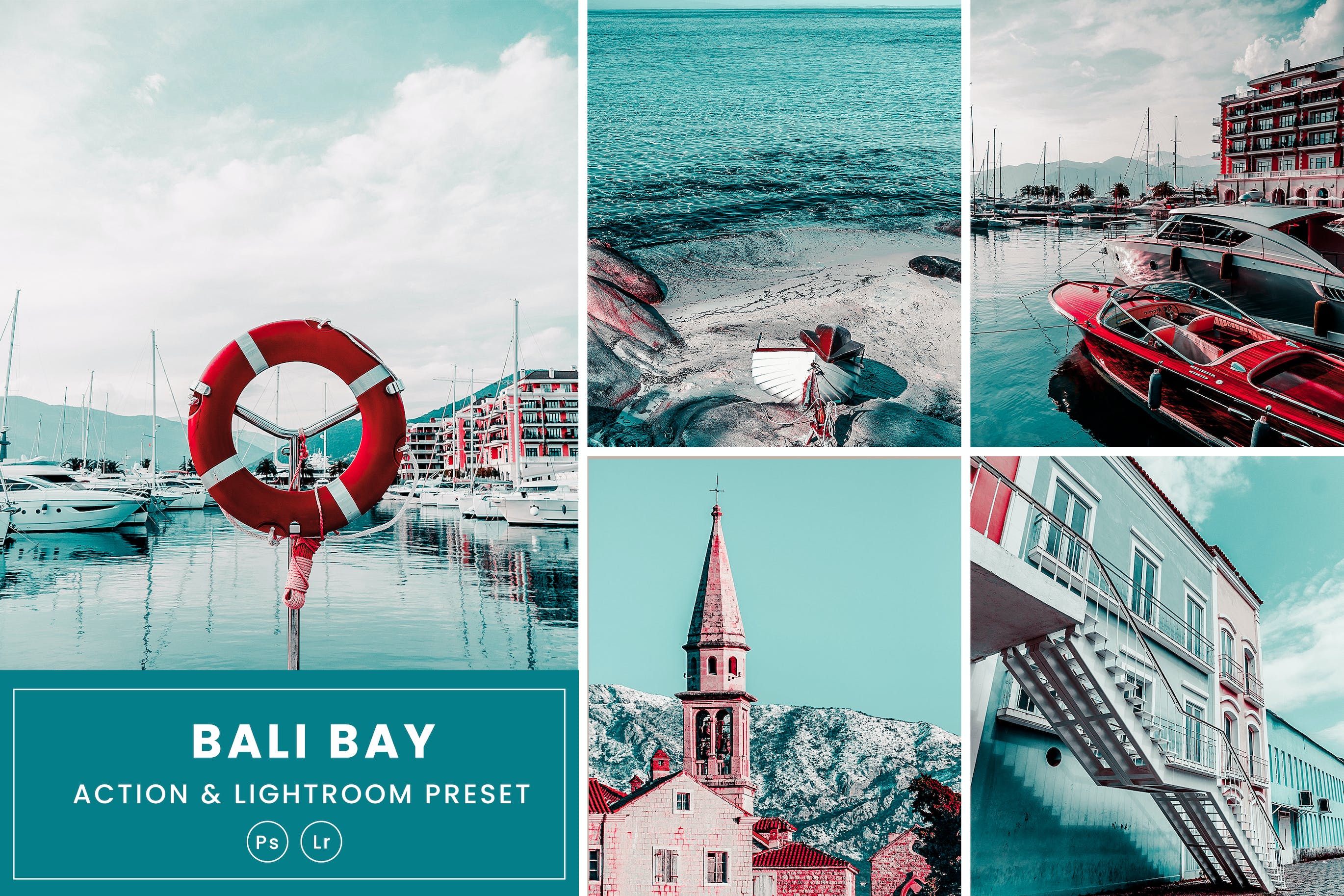 巴厘湾调色预设 Photoshop Action & Lightrom Presets 动作