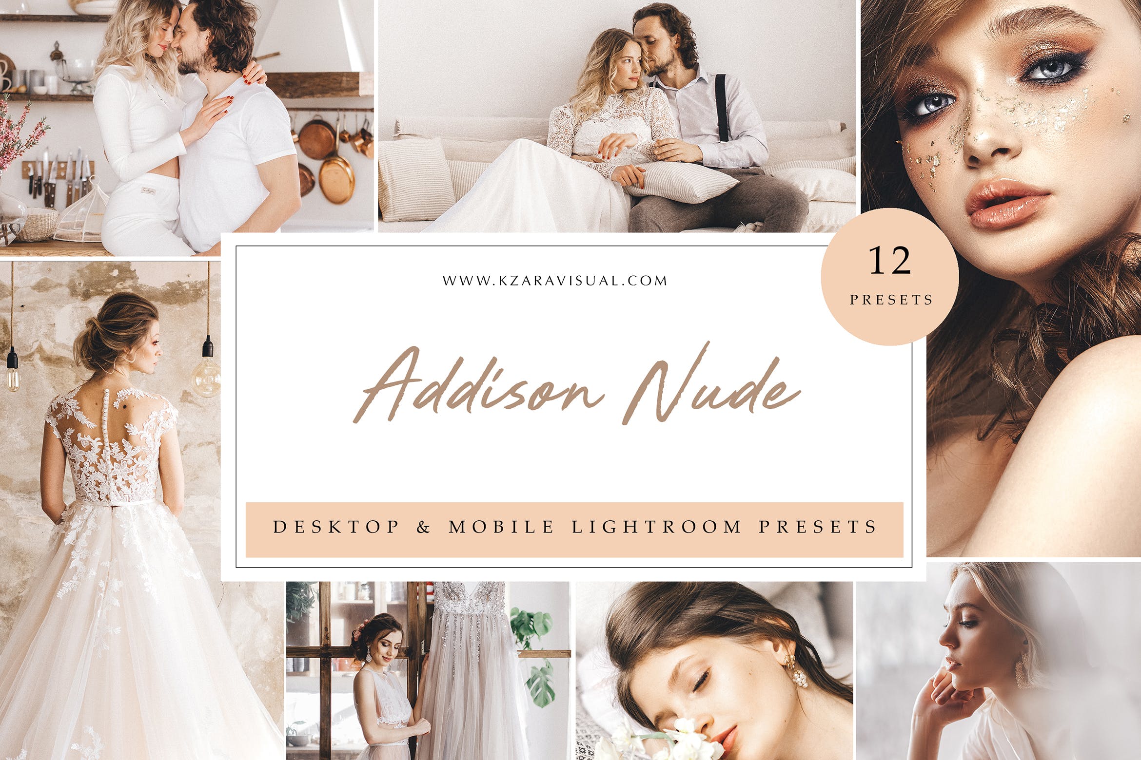 浅褐色色调预设 Lightroom Presets  Addison Nude