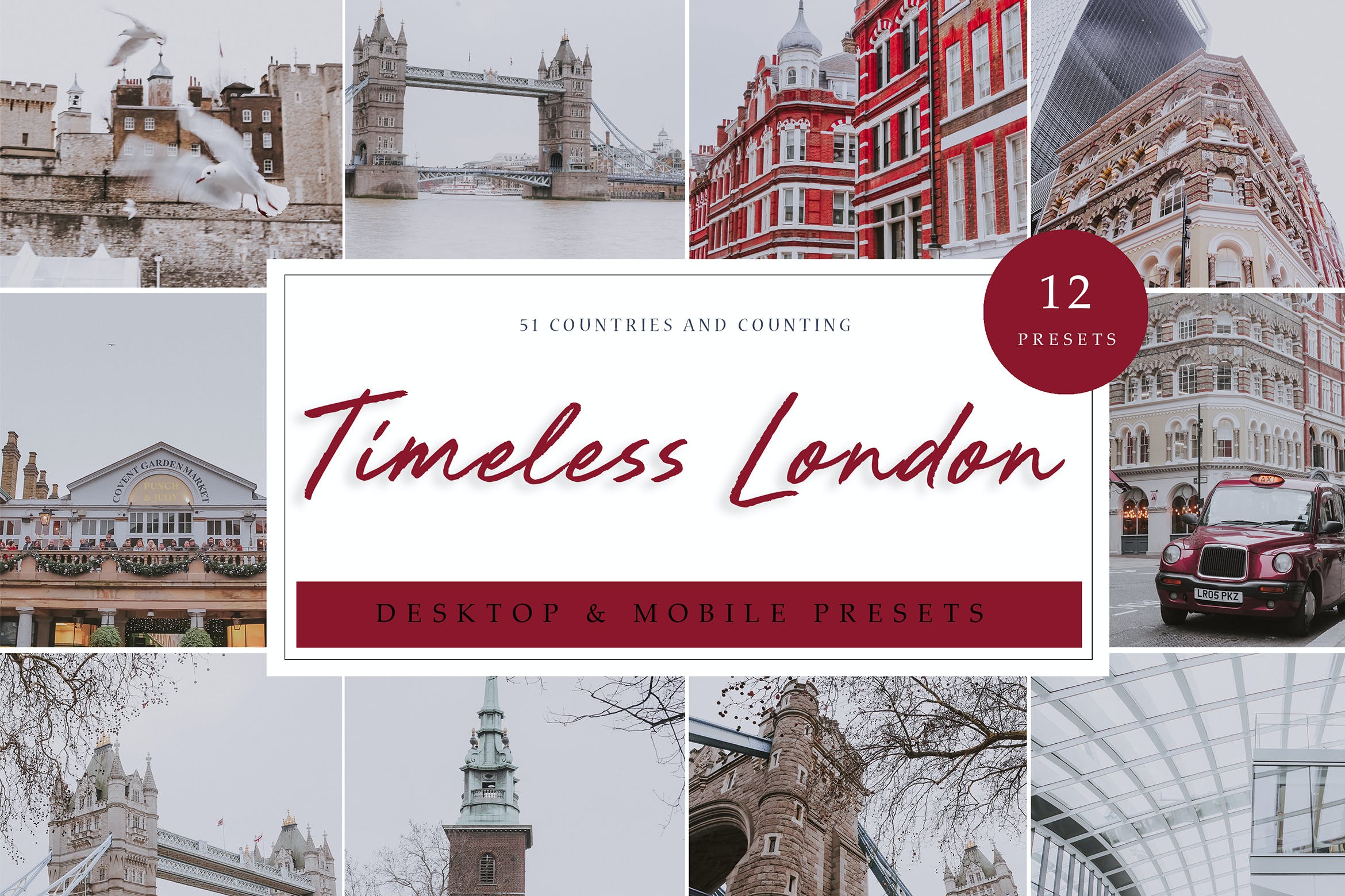 Lightroom 预设 – 永恒的伦敦 Lightroom Presets  Timeless London