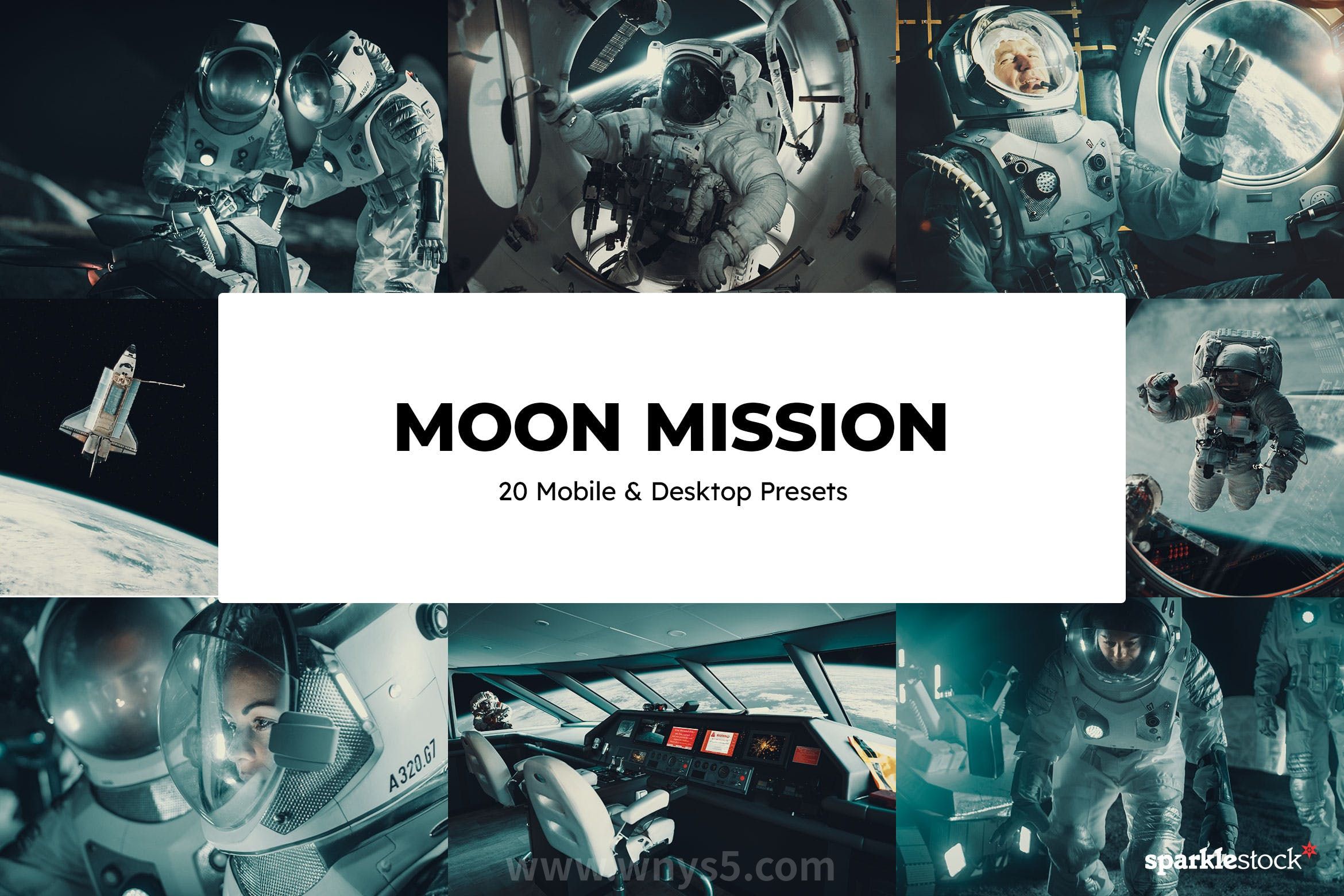 20款 月球任务风格摄影预设 Lightroom Presets and LUTs
