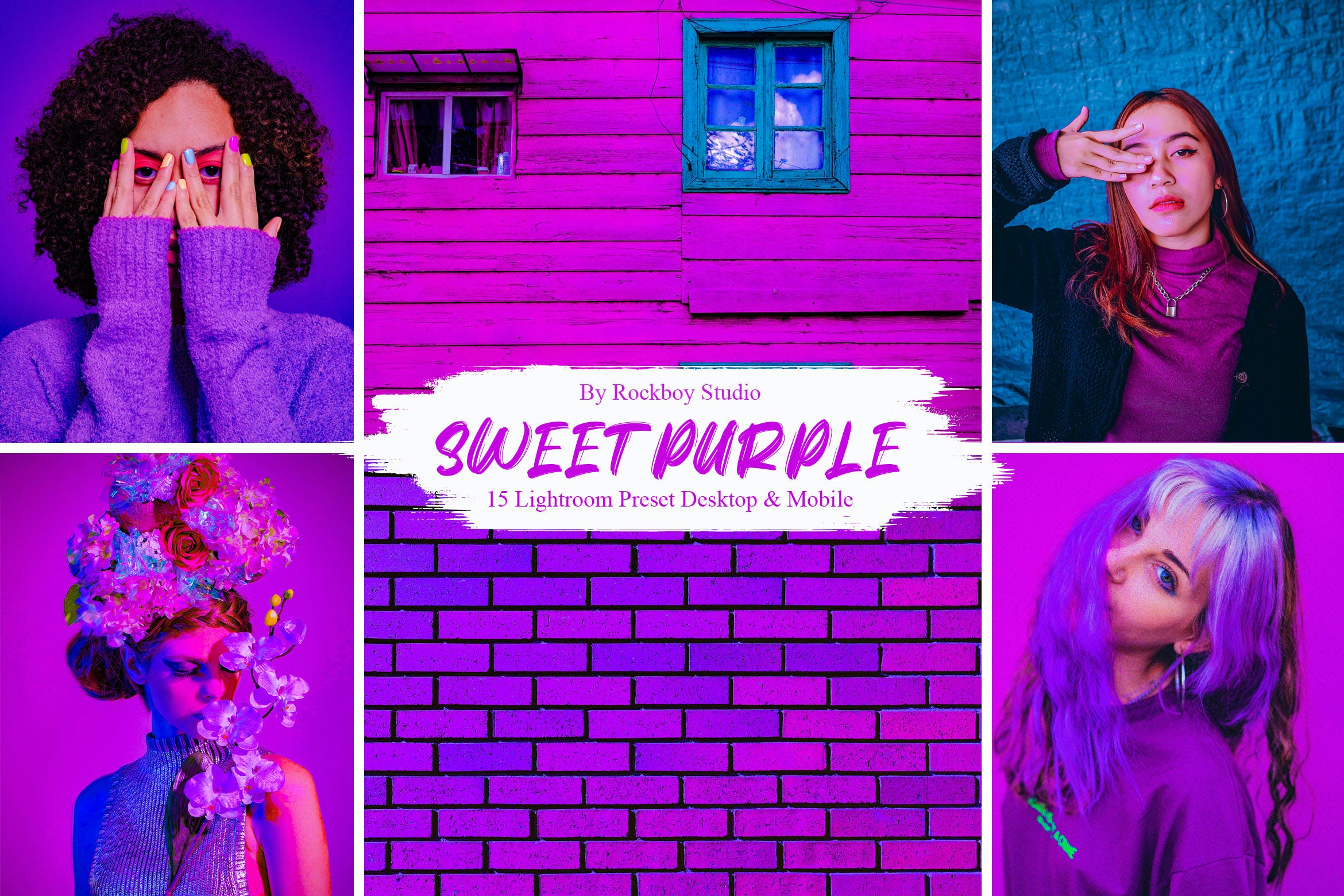 15款 Sweet Purple Lightroom Presets