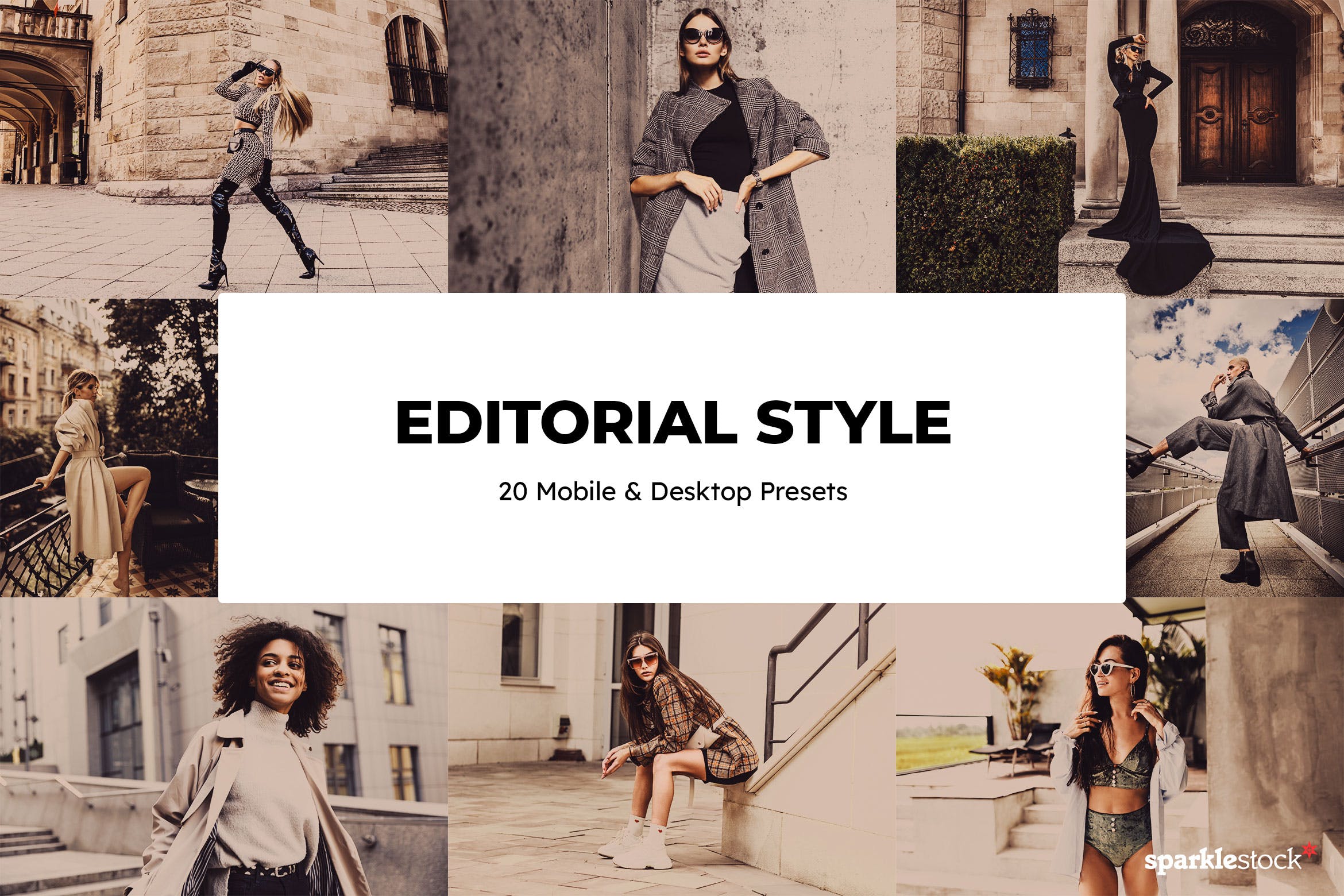 20款 Editorial Style Lightroom Presets and LUTs