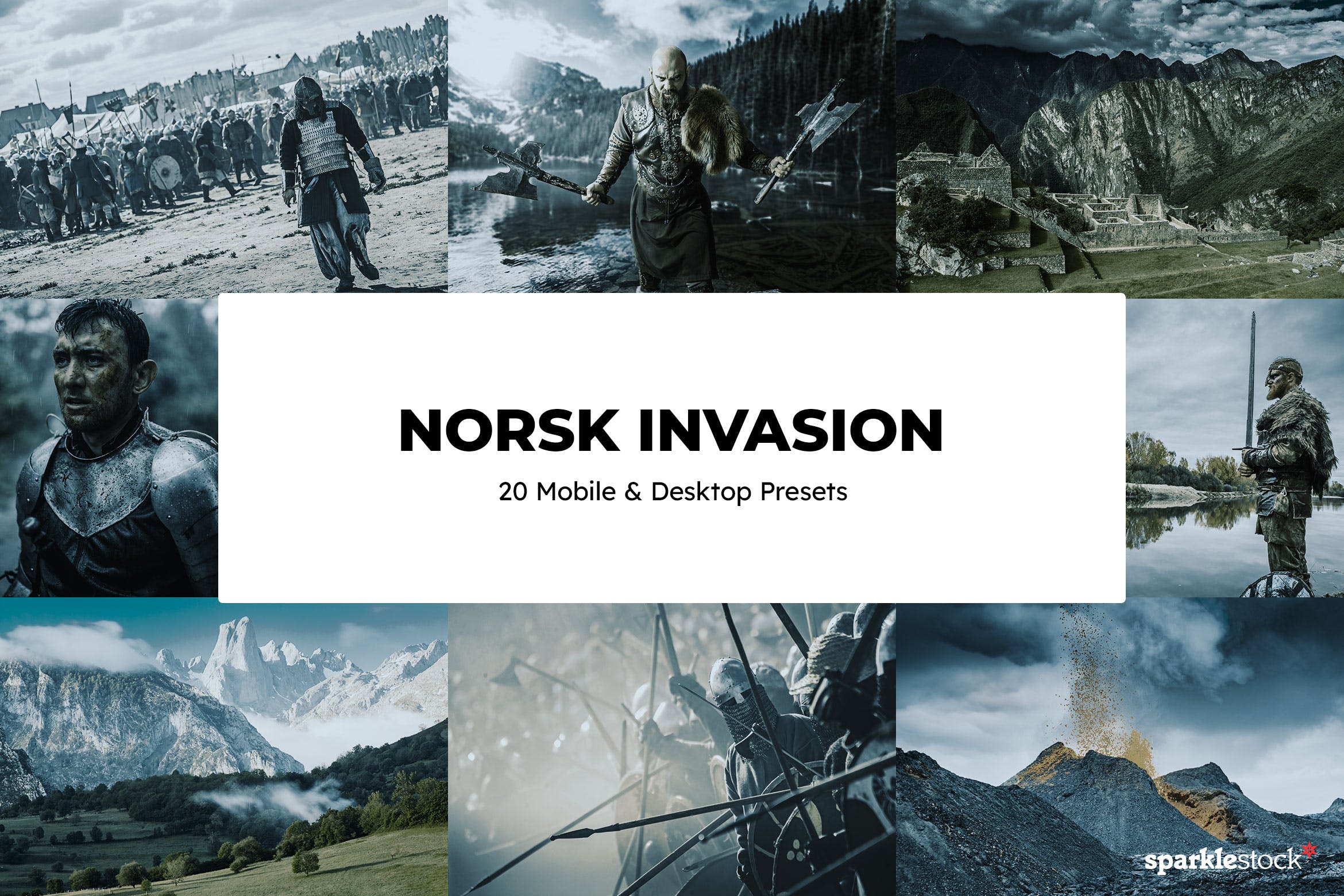 20款 Norsk Invasion Lightroom Presets and LUTs