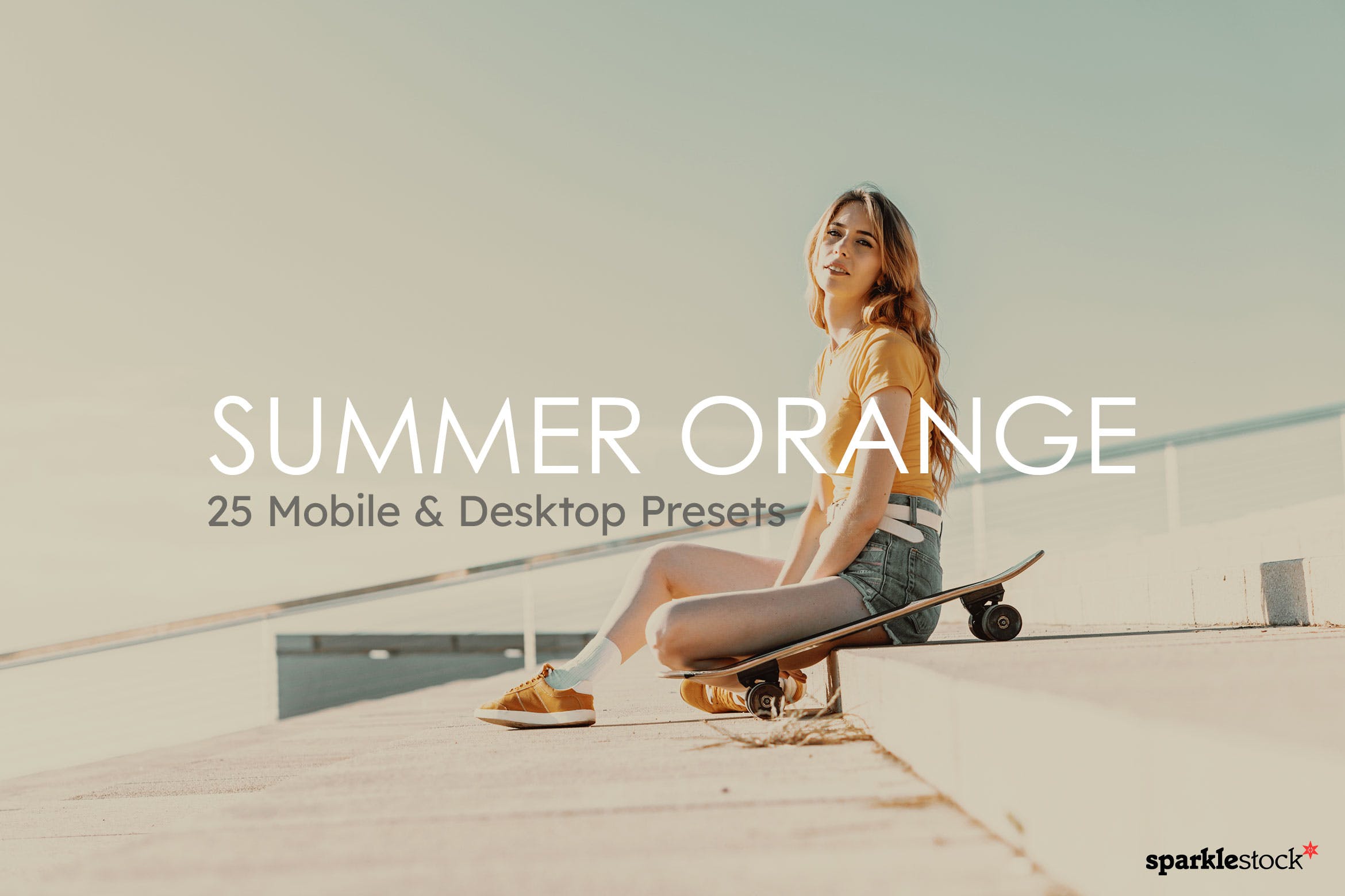 25款 Summer Orange Lightroom Presets and LUTsorange,