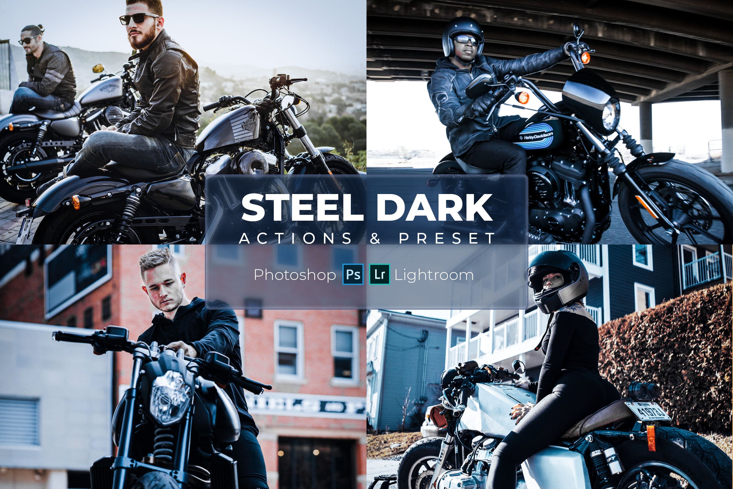 Actions Photoshop & Presets   Steel Dark Style
