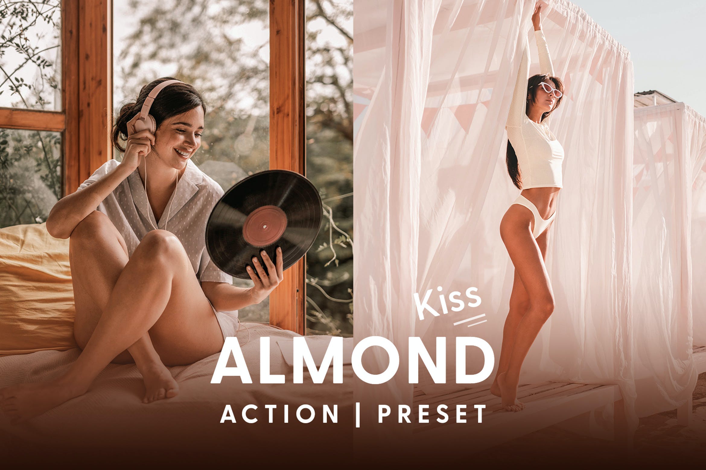 杏仁之吻调色预设 Almond Kiss   Actions & Presets