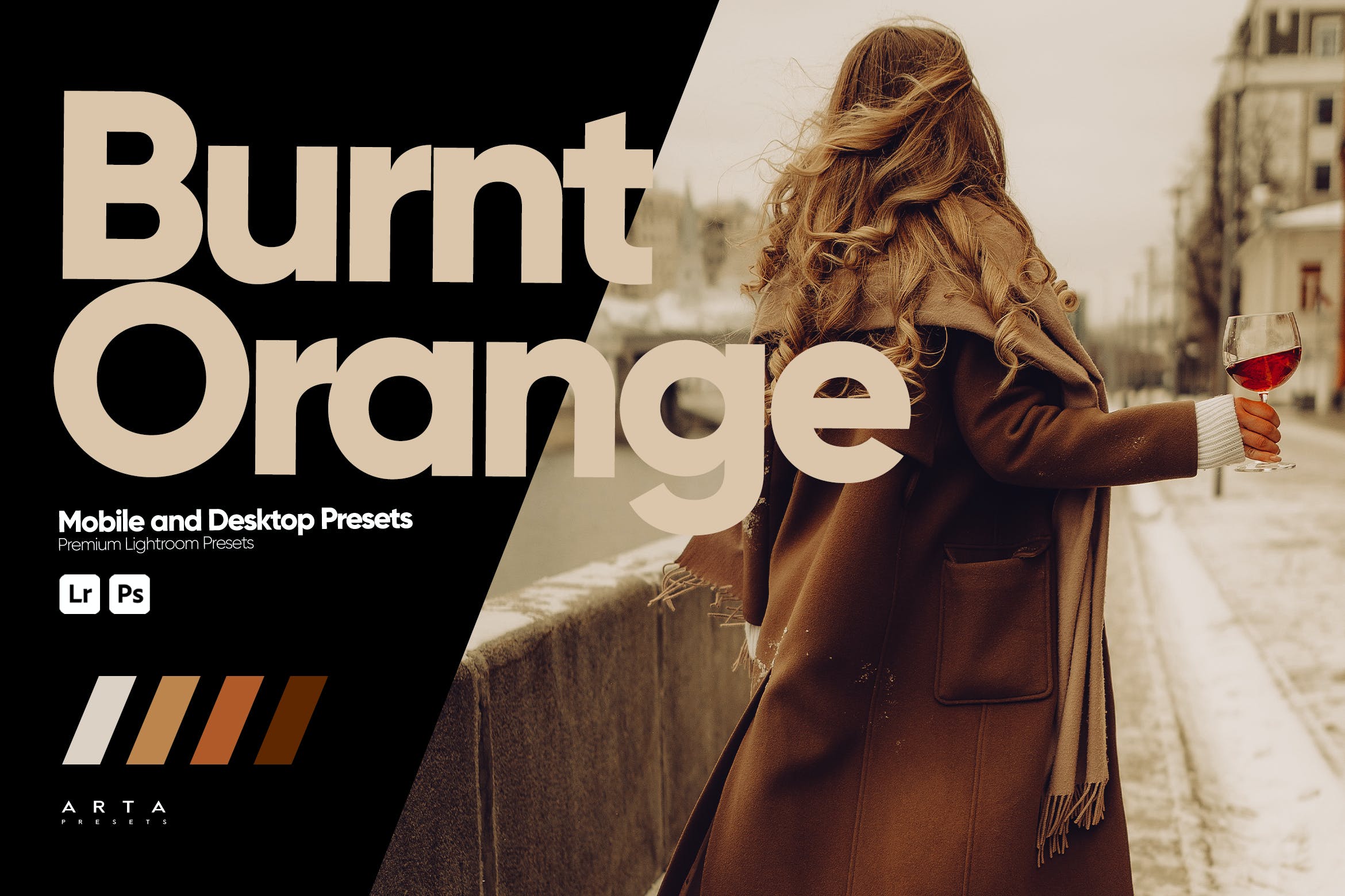 烧橙色调色预设 ARTA   Burnt Orange Presets for Lightroom