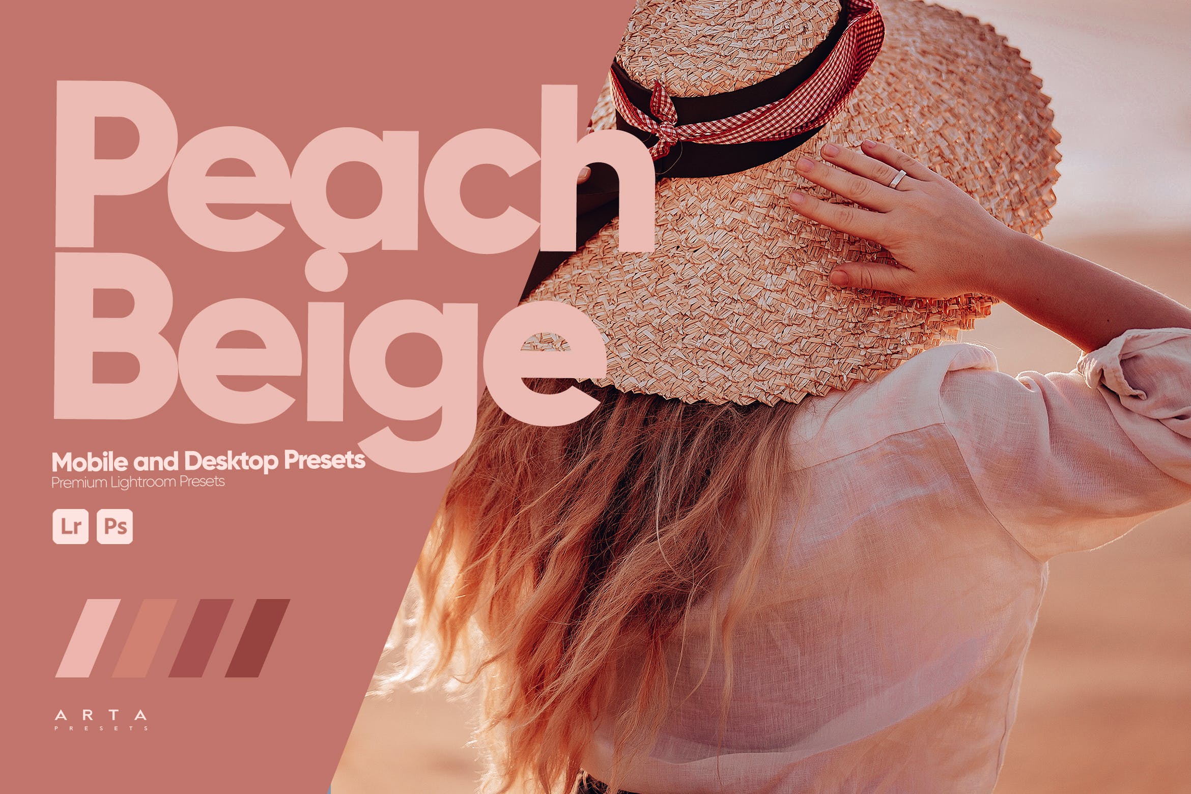 浅色房间的桃米色预设 ARTA   Peach Beige Presets for Lightroom