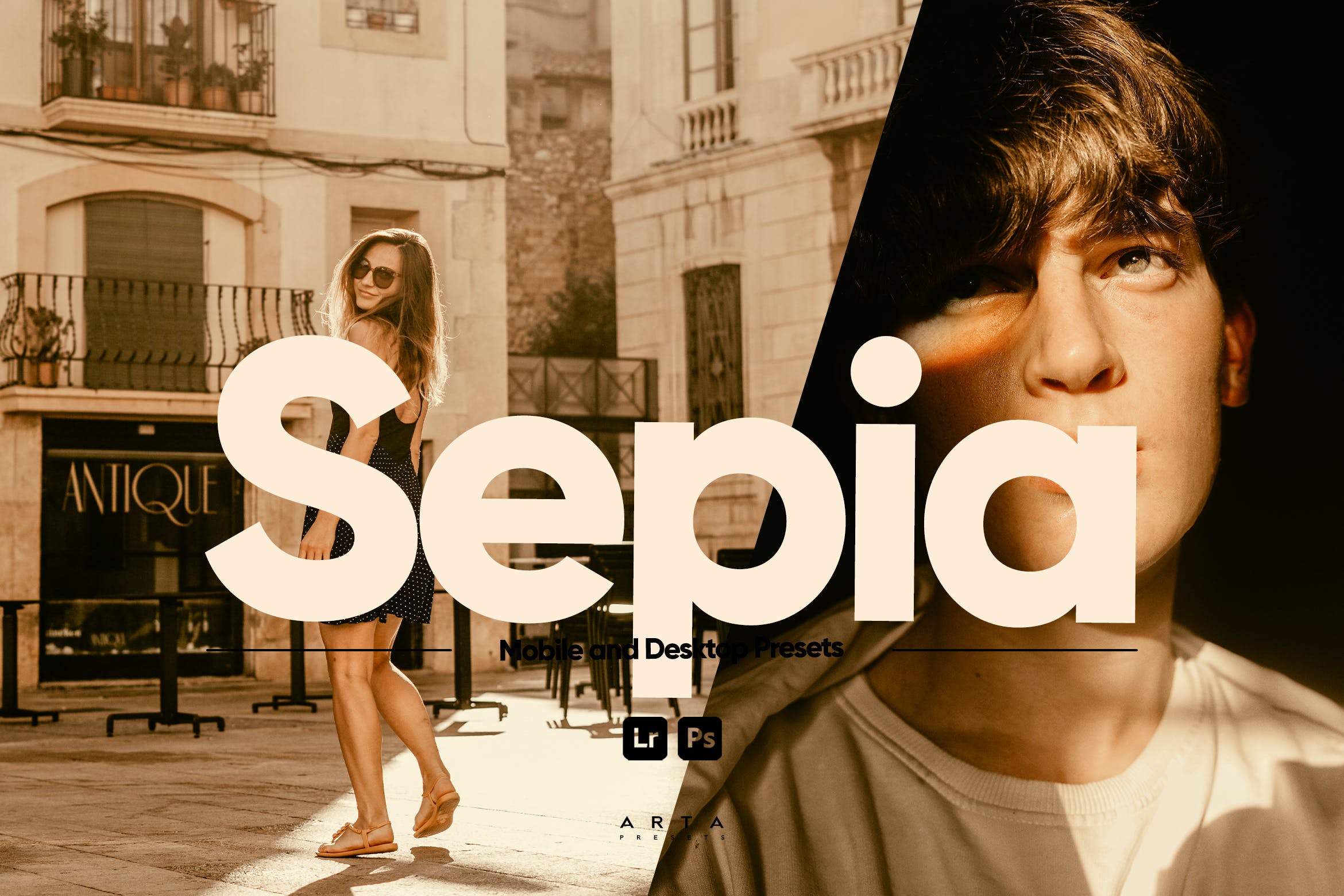 棕褐色调色预设 ARTA   Sepia Presets for Lightroom