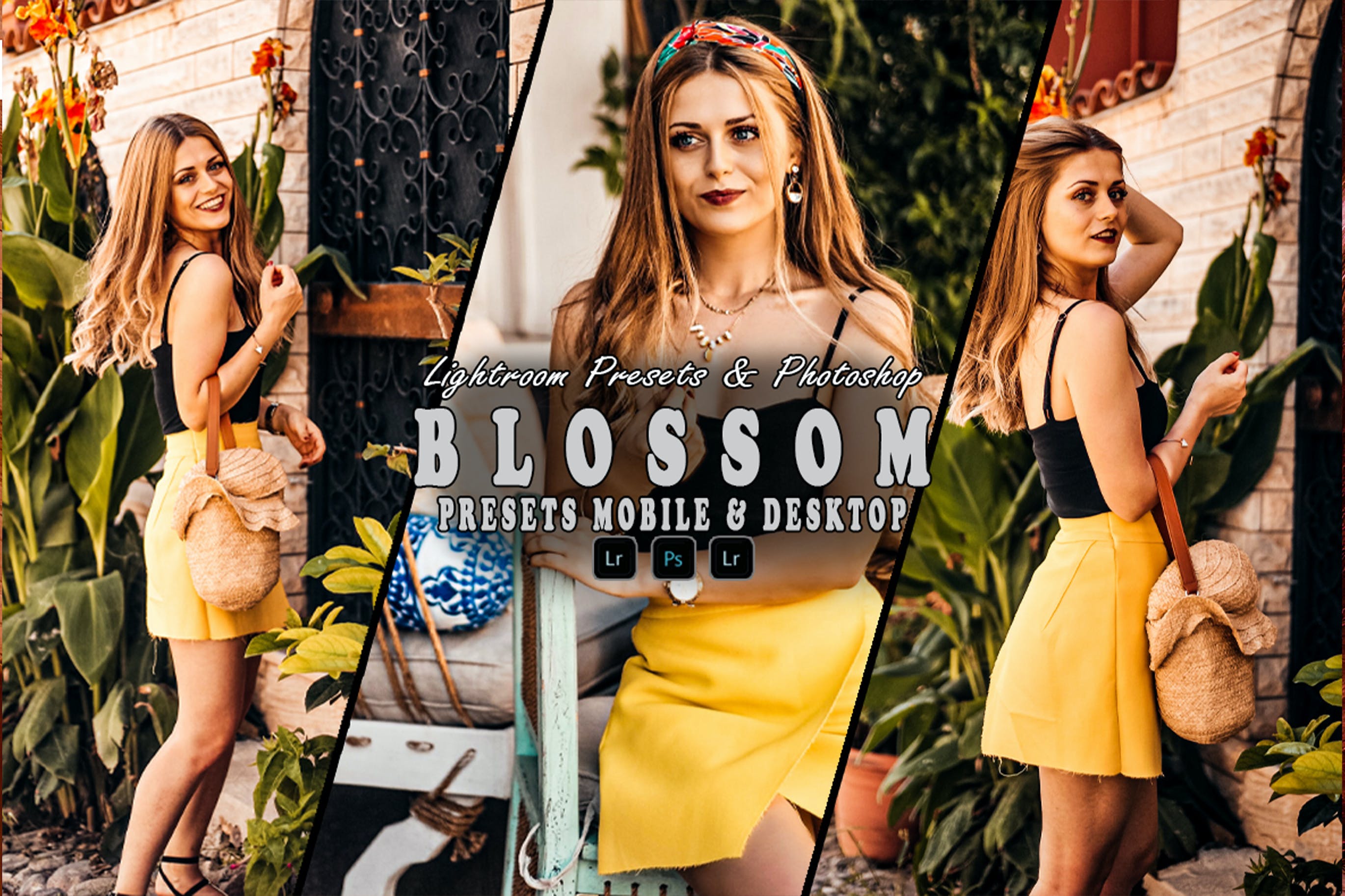 浅棕色调色预设 Blossom Action & Lightrom Presets