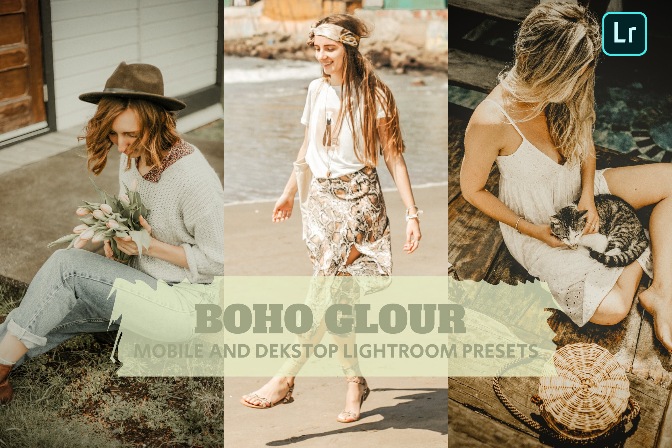 波西米亚风情调色预设 Boho Glour Lightroom Presets Dekstop and Mobile