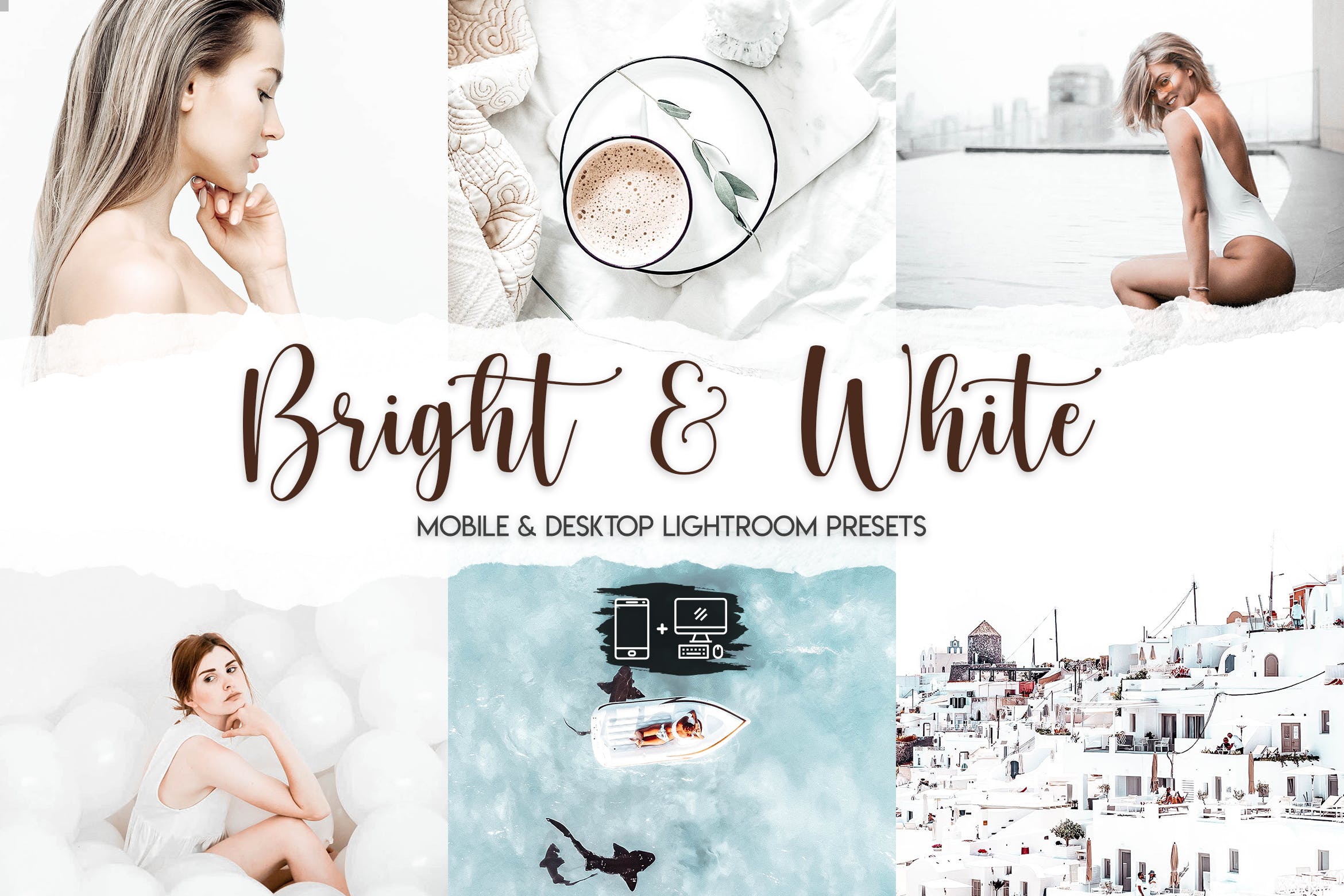 明亮与白色调色预设 Bright & White   15款 Premium Lightroom Presets