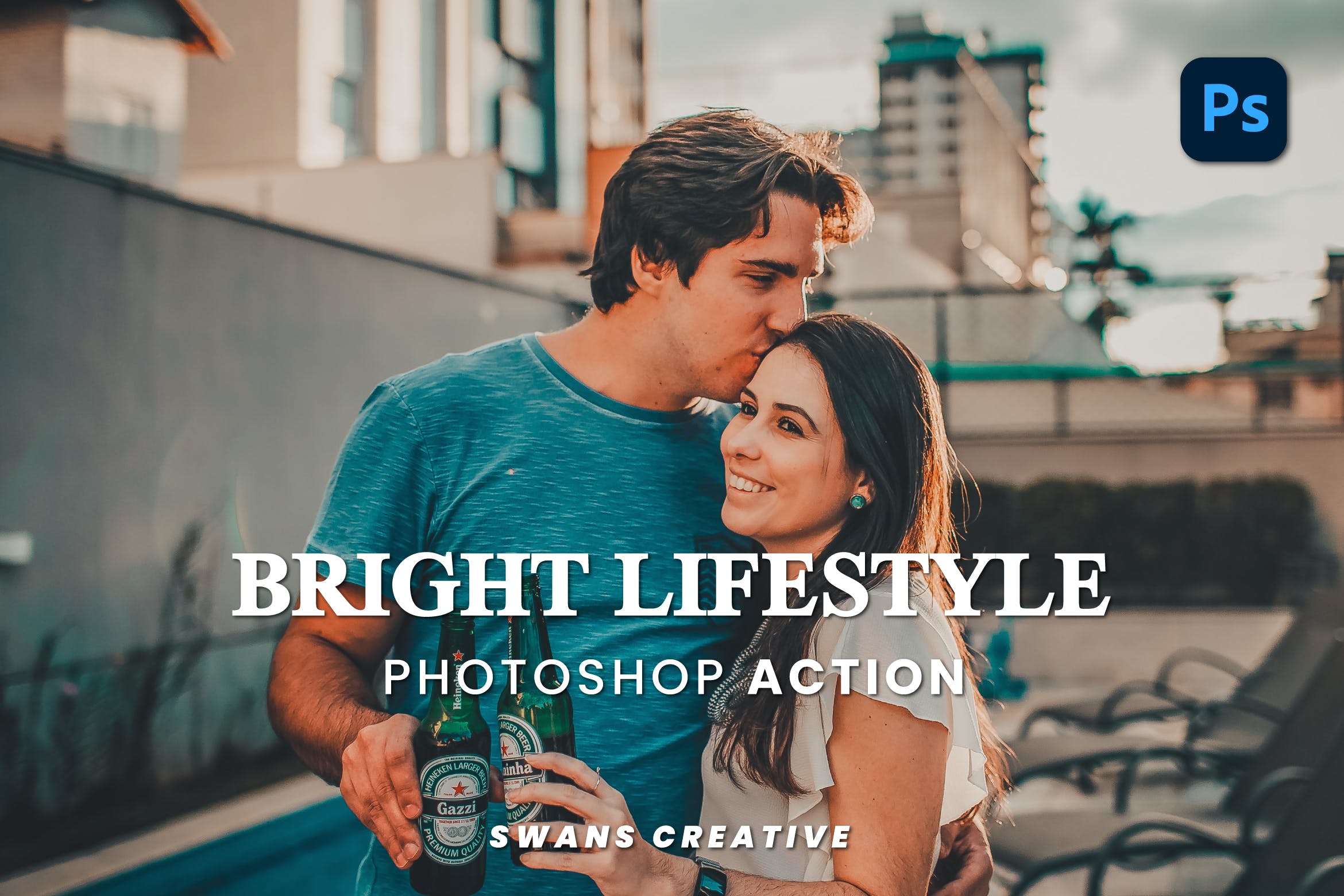 明亮的生活方式调色预设 Bright Lifestyle Photoshop Action
