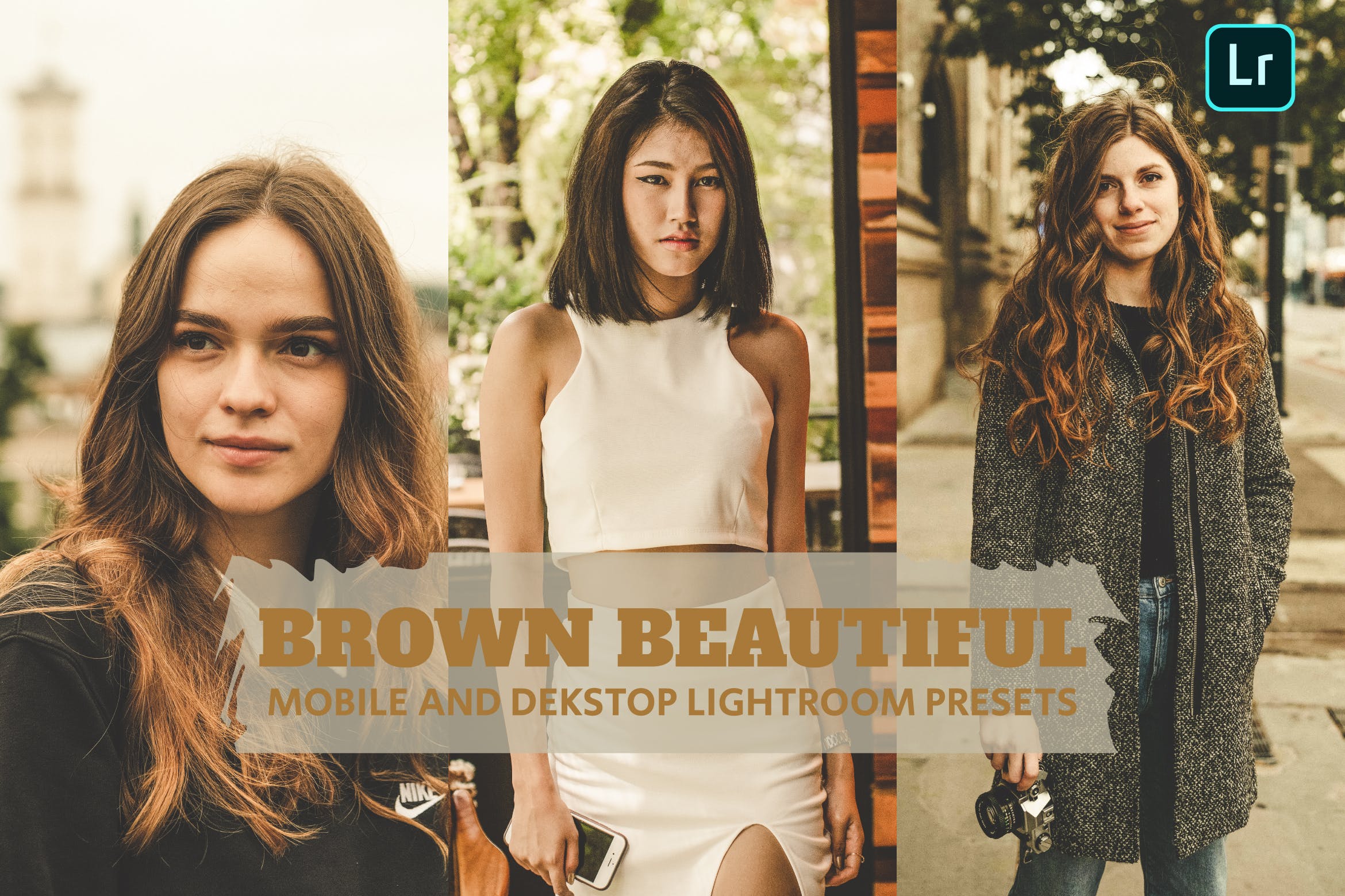 棕色美丽的调色预设 Brown Beautiful Lightroom Presets Dekstop Mobile