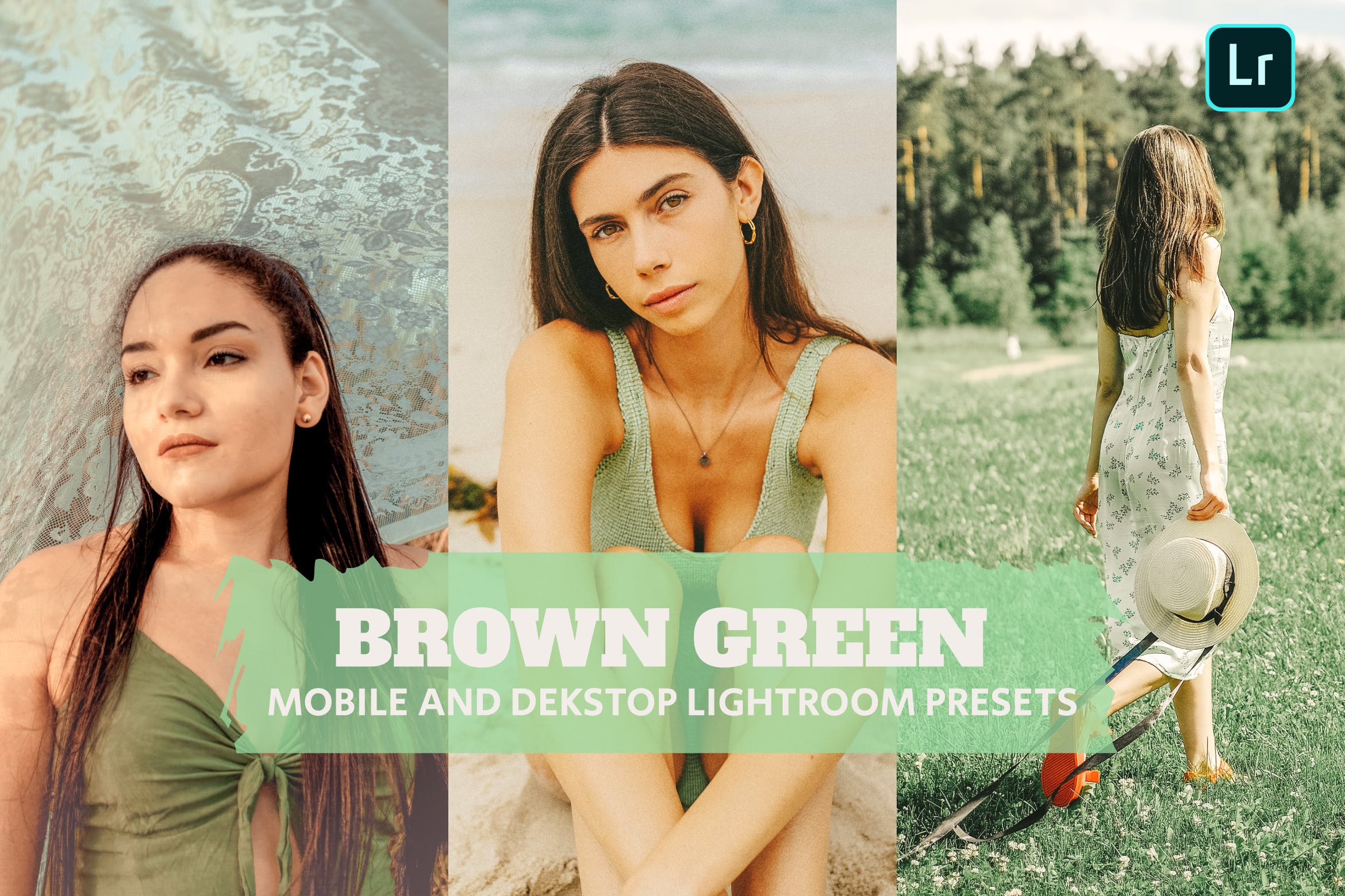 棕绿色调色预设 Brown Green Lightroom Presets Dekstop and Mobile