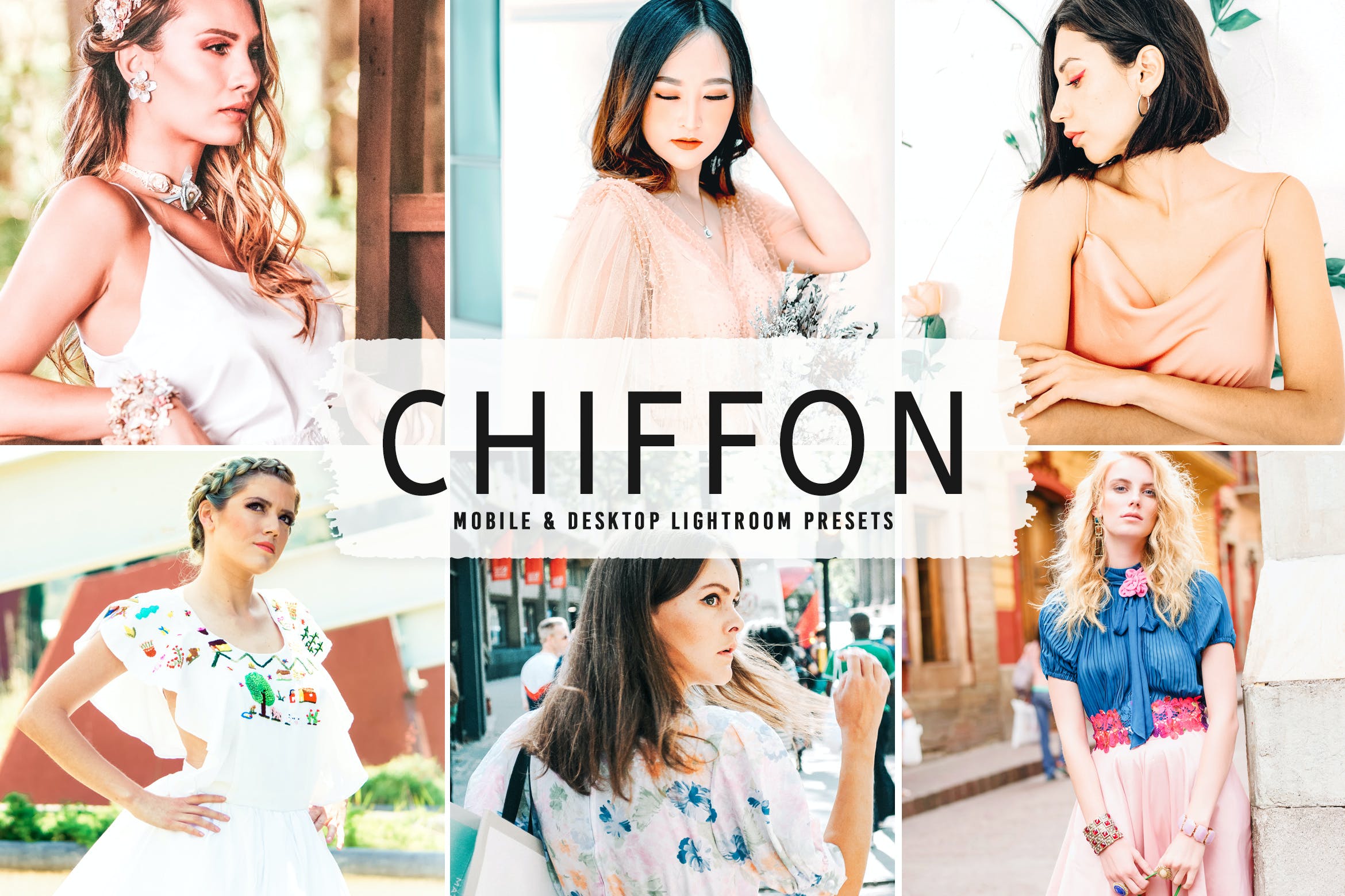 自然的调色预设 Chiffon Mobile & Desktop Lightroom Presets