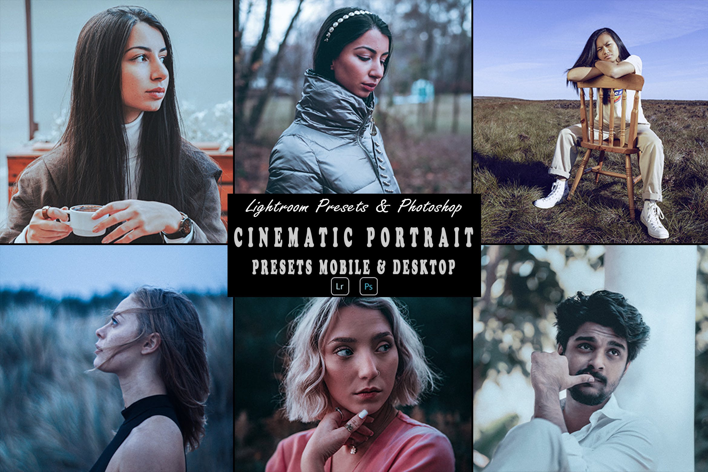 电影人像调色预设 Cinematic Portrait Presets Mobile & Desktop