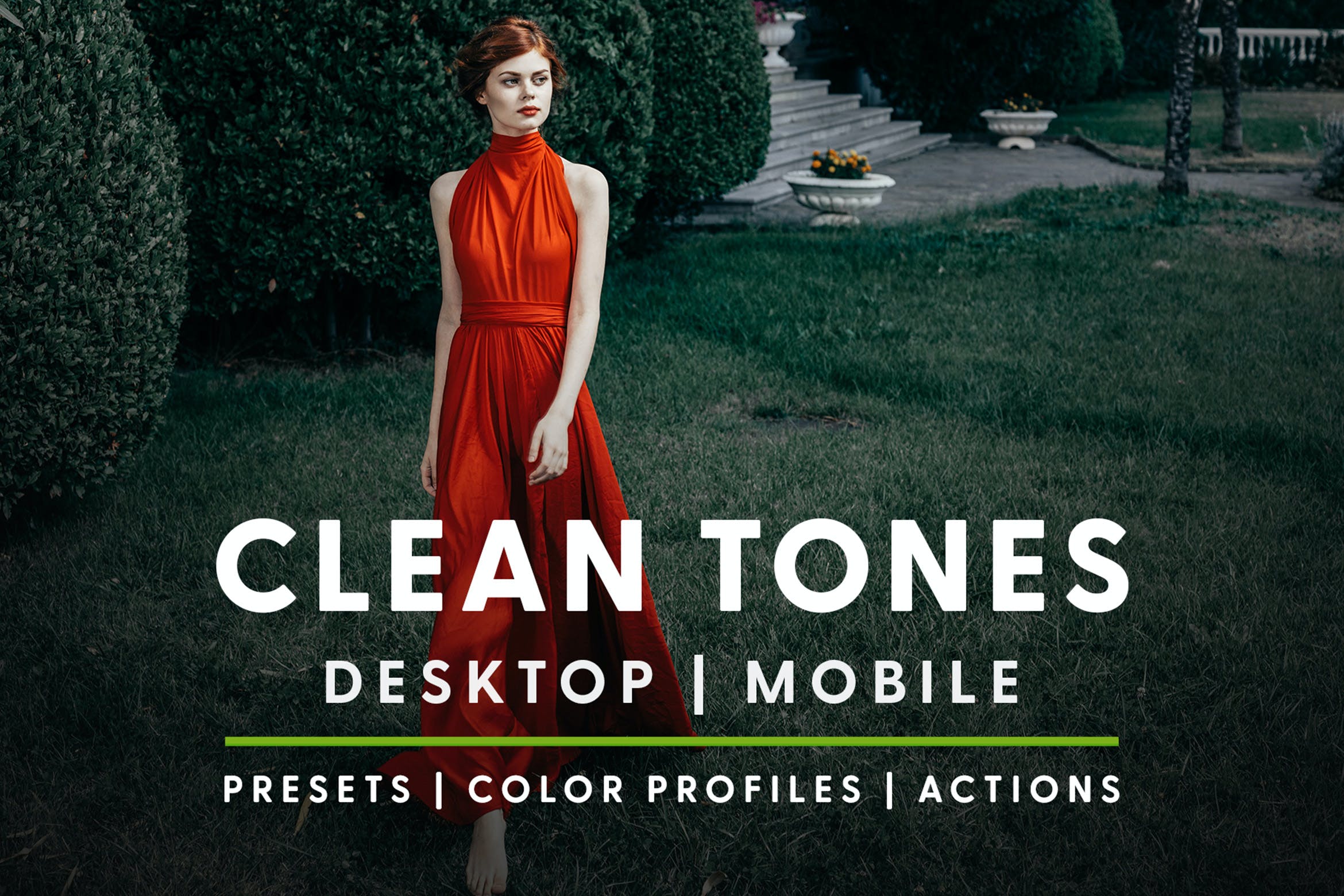干净的音调调色预设 Clean Tones   Actions and Presets