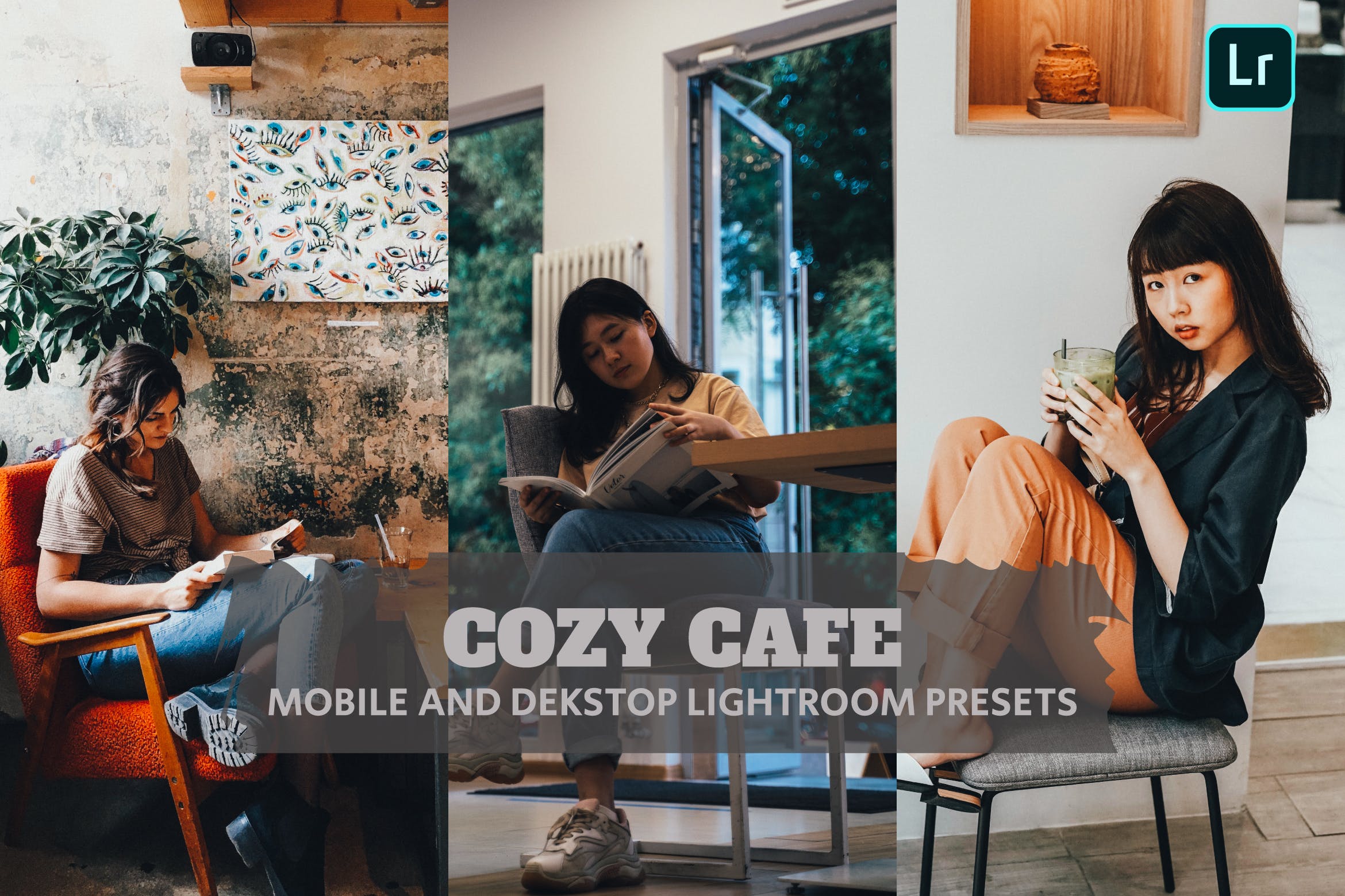 舒适咖啡厅调色预设 Cozy Cafe Lightroom Presets Dekstop and Mobile