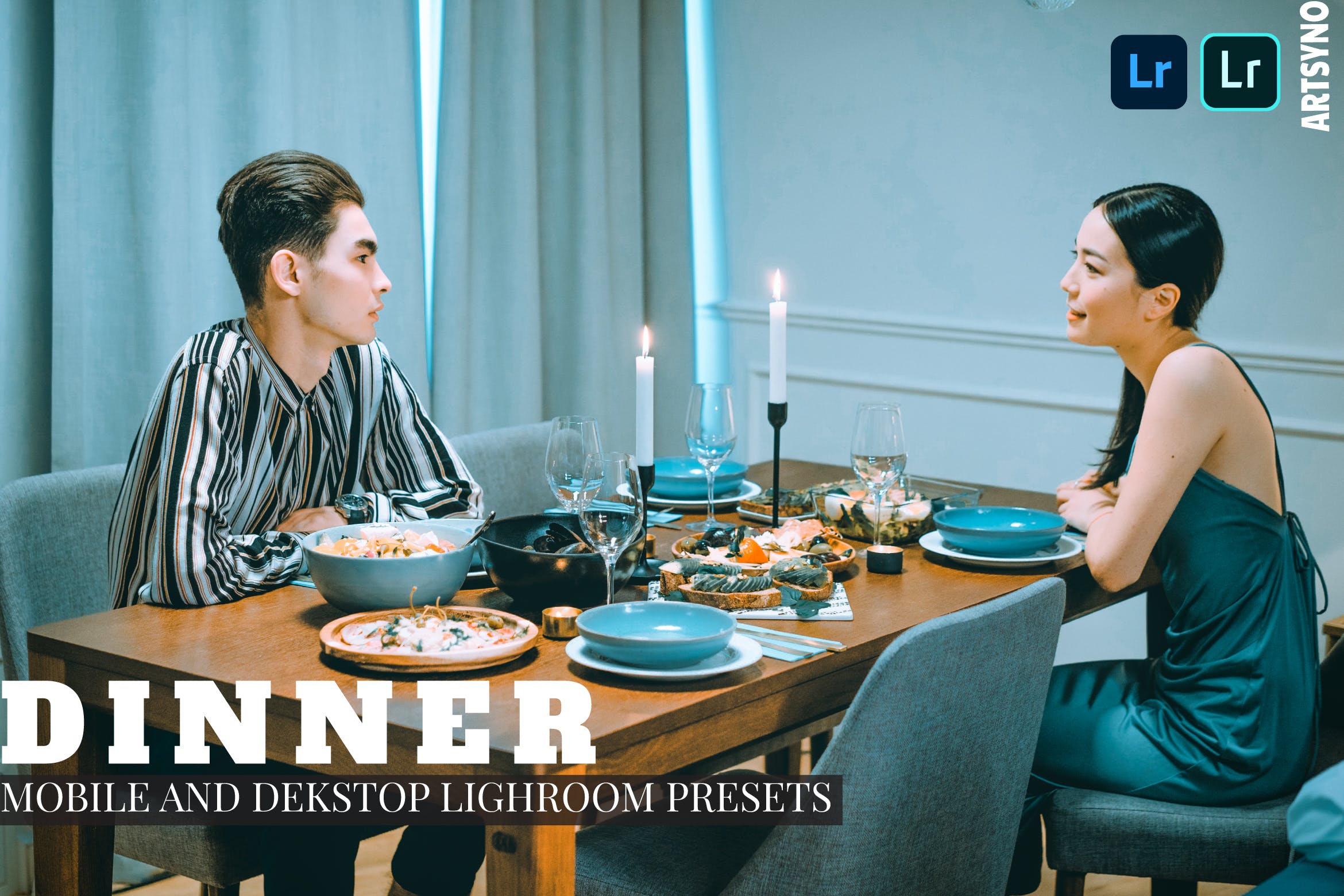 晚餐调色预设 Dinner Lightroom Presets Dekstop and Mobile