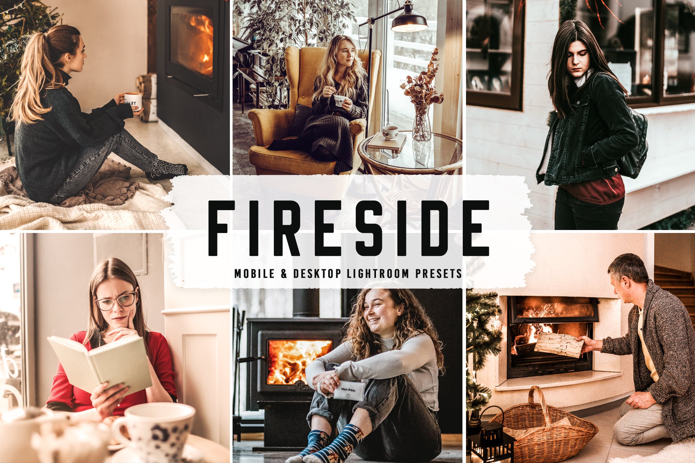 壁炉边调色预设 Fireside Mobile & Desktop Lightroom Presets