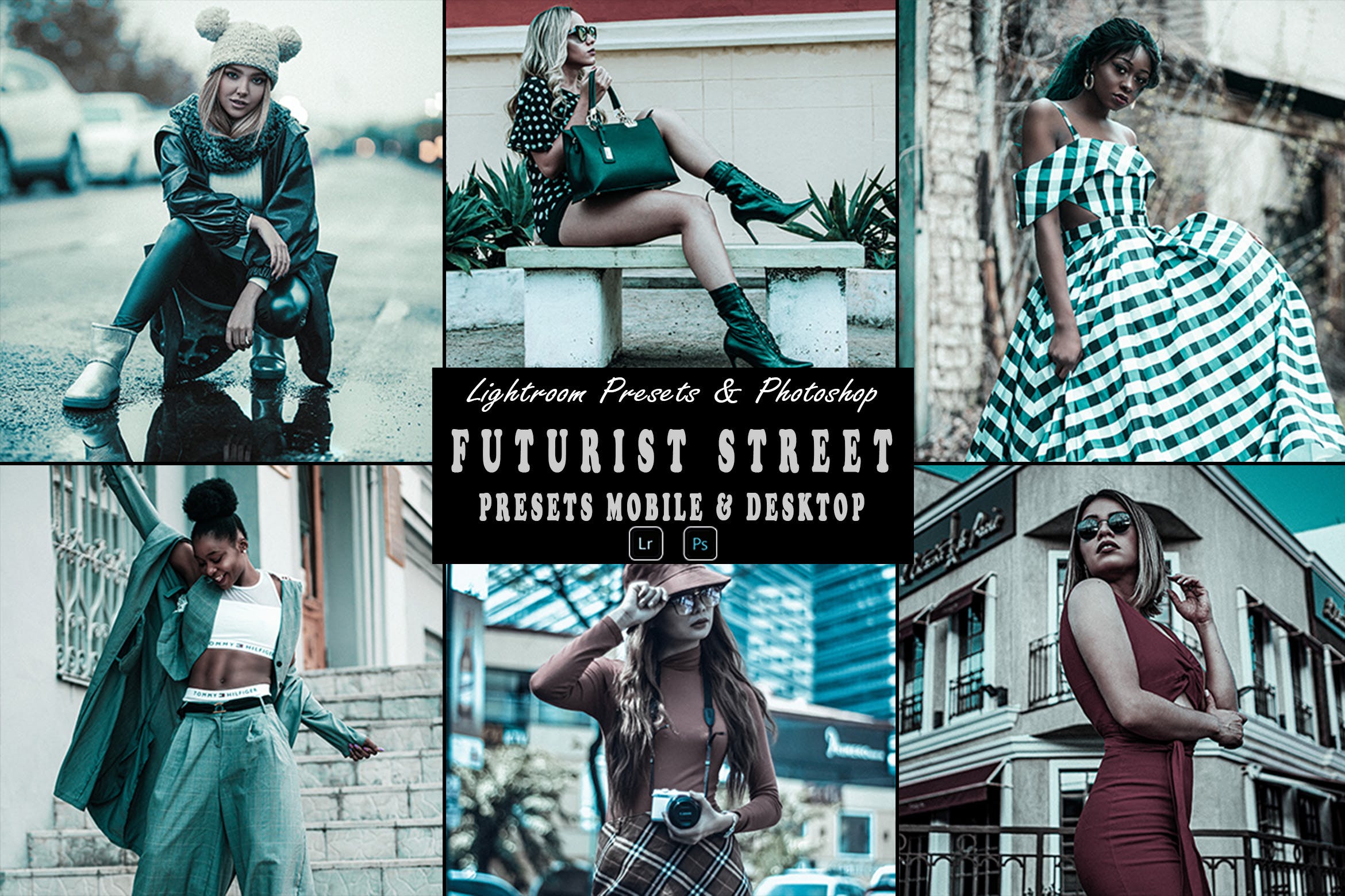 未来主义街头调色预设 Futurist Street Action Photoshop & Lightrom Preset