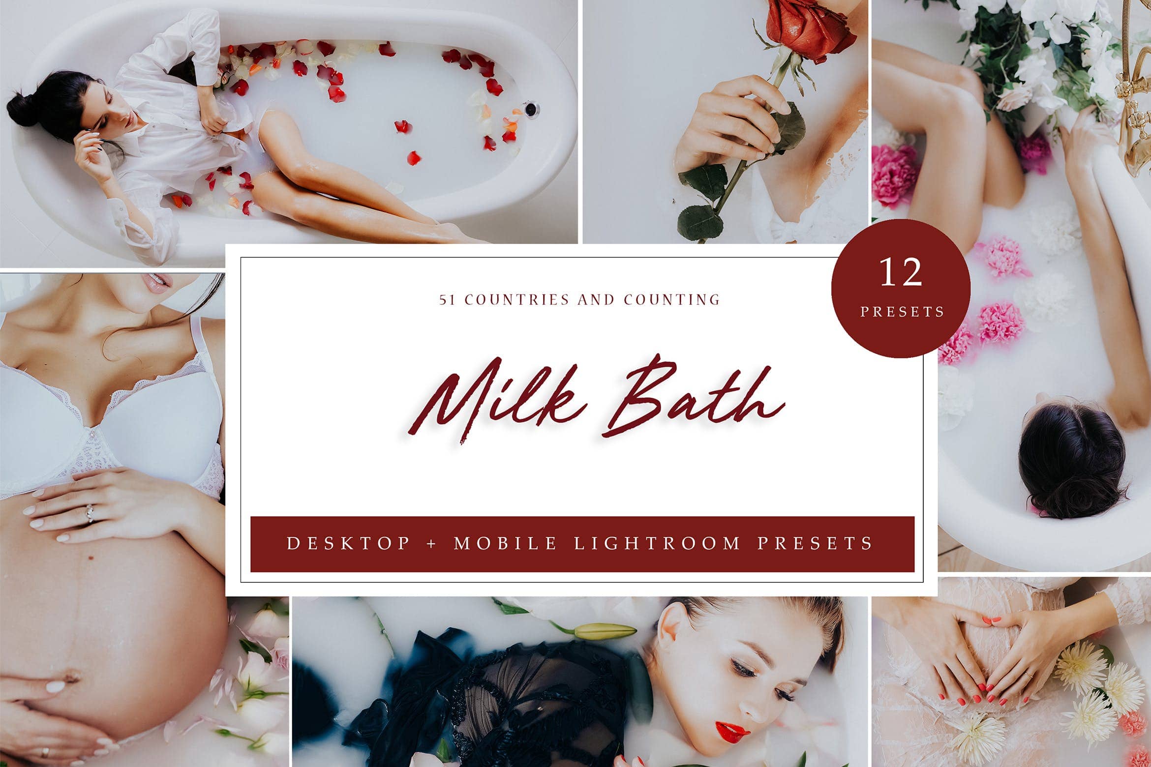 牛奶浴调色预设 Lightroom Presets  Milk Bath