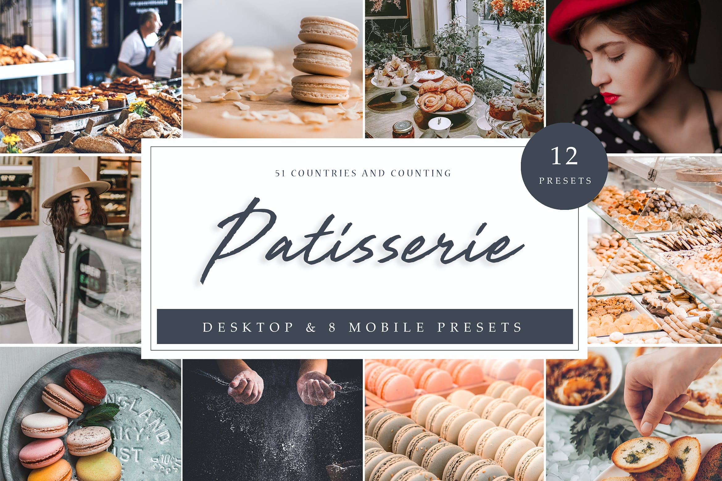 糕点店调色预设 Lightroom Presets  Patisserie