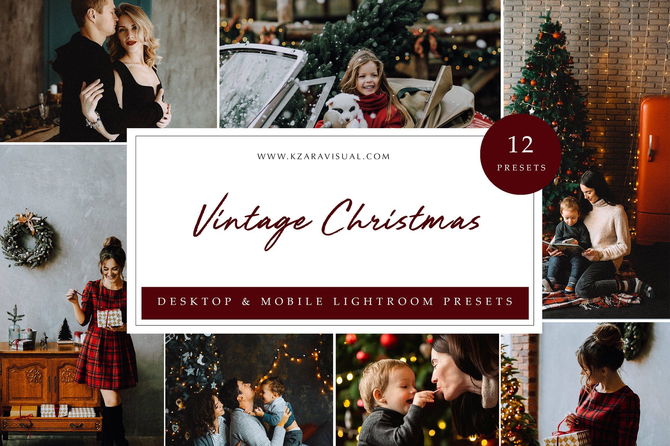 复古圣诞节调色预设  Lightroom Presets  Vintage Christmas