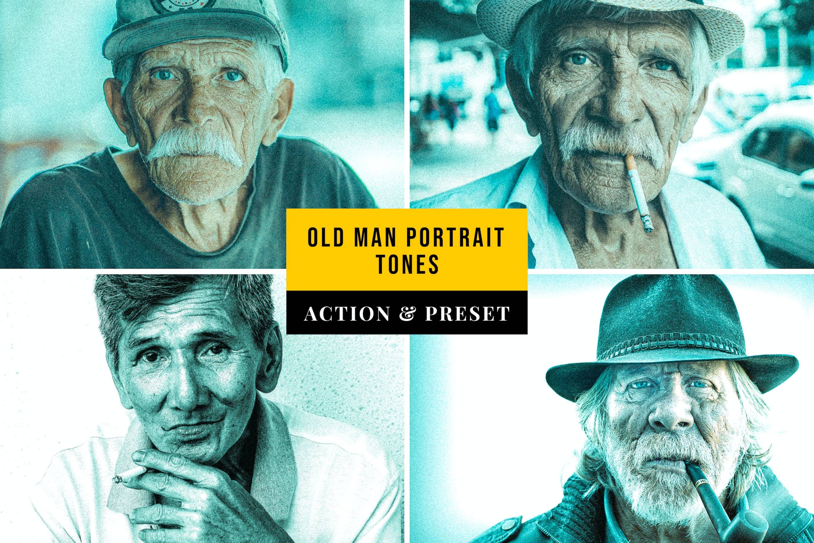 老人肖像色调预设 Tones Action & Lightroom Preset