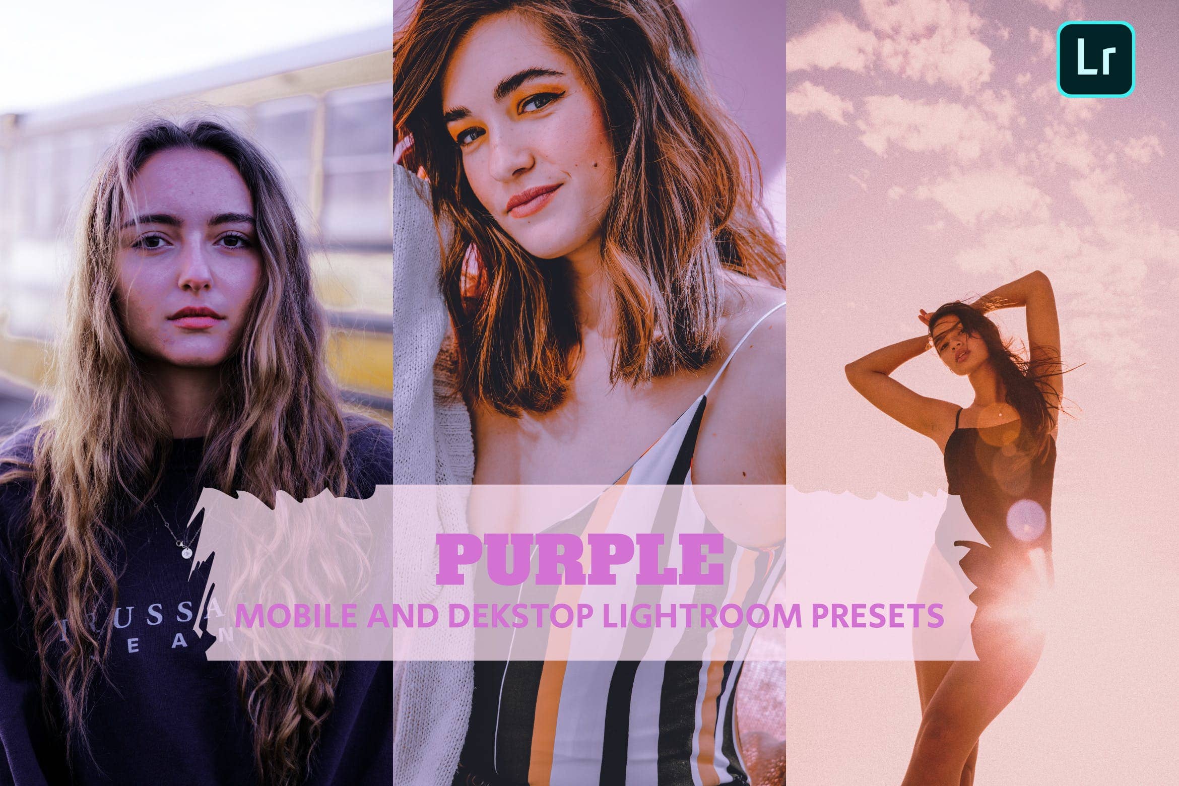 紫色灯房调色预设 Presets Dekstop and Mobile