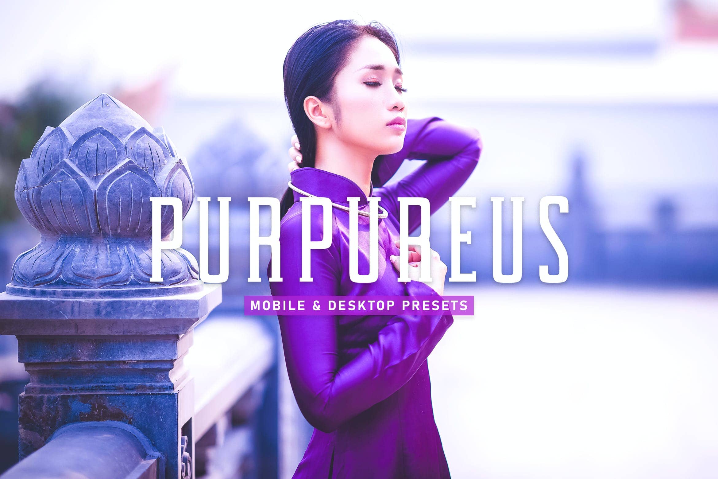 紫色色调调色预设 Mobile & Desktop Lightroom Presets