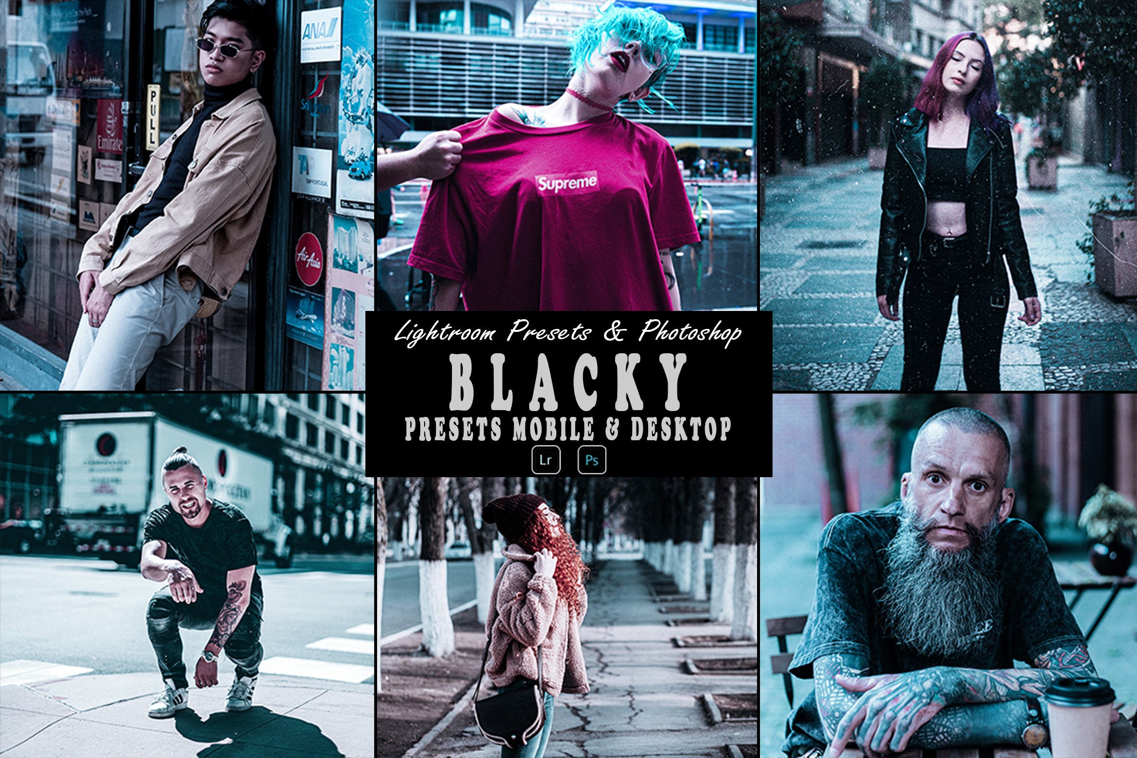 黑色调照片预设 & Lightrom Presets