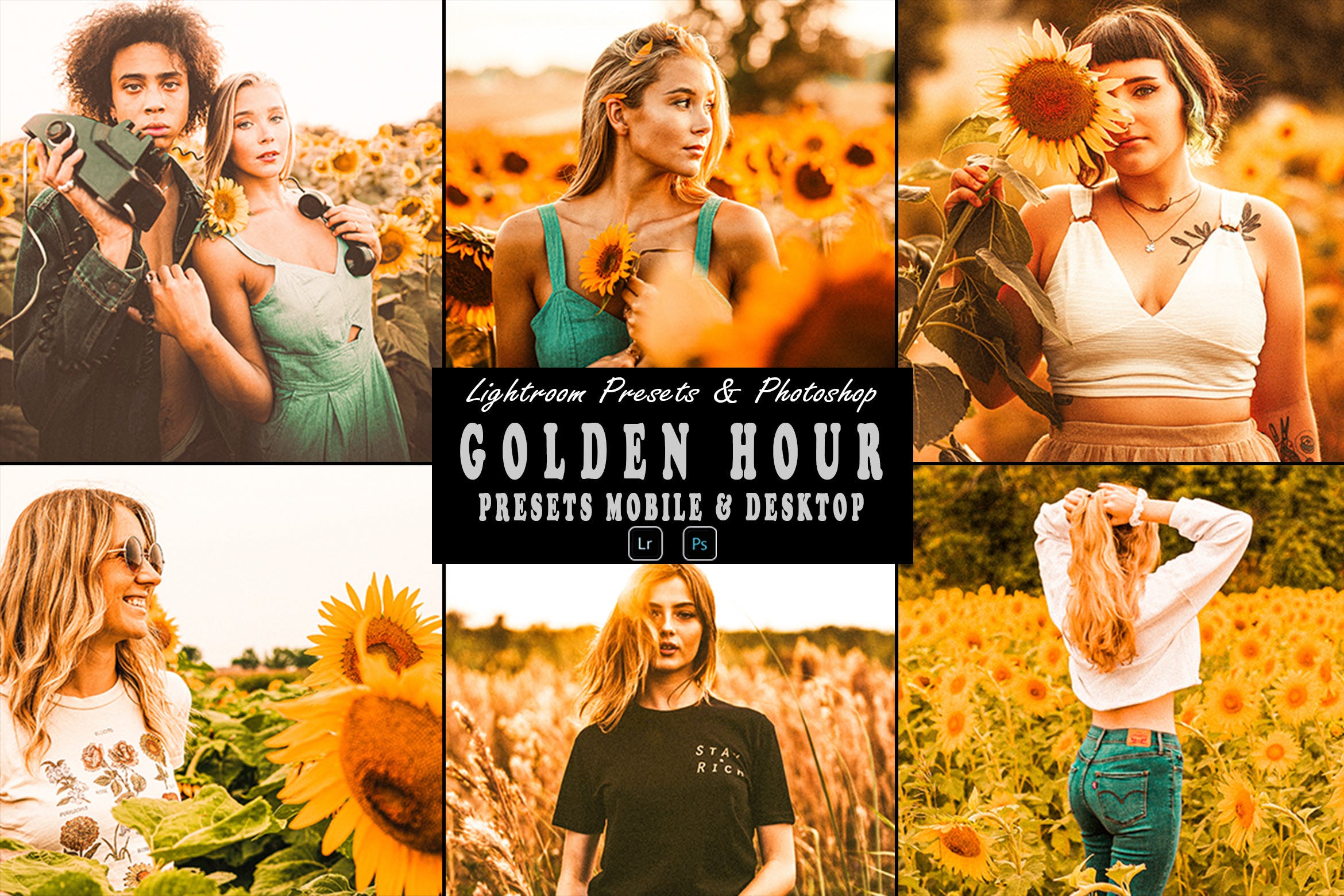 黄金时段向日葵拍照预设 & Lightrom Presets