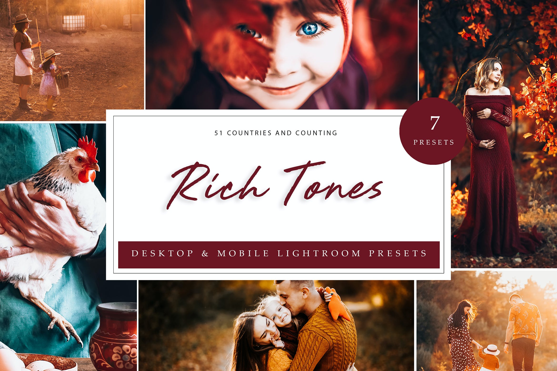 丰富的色调自然环境拍照预设