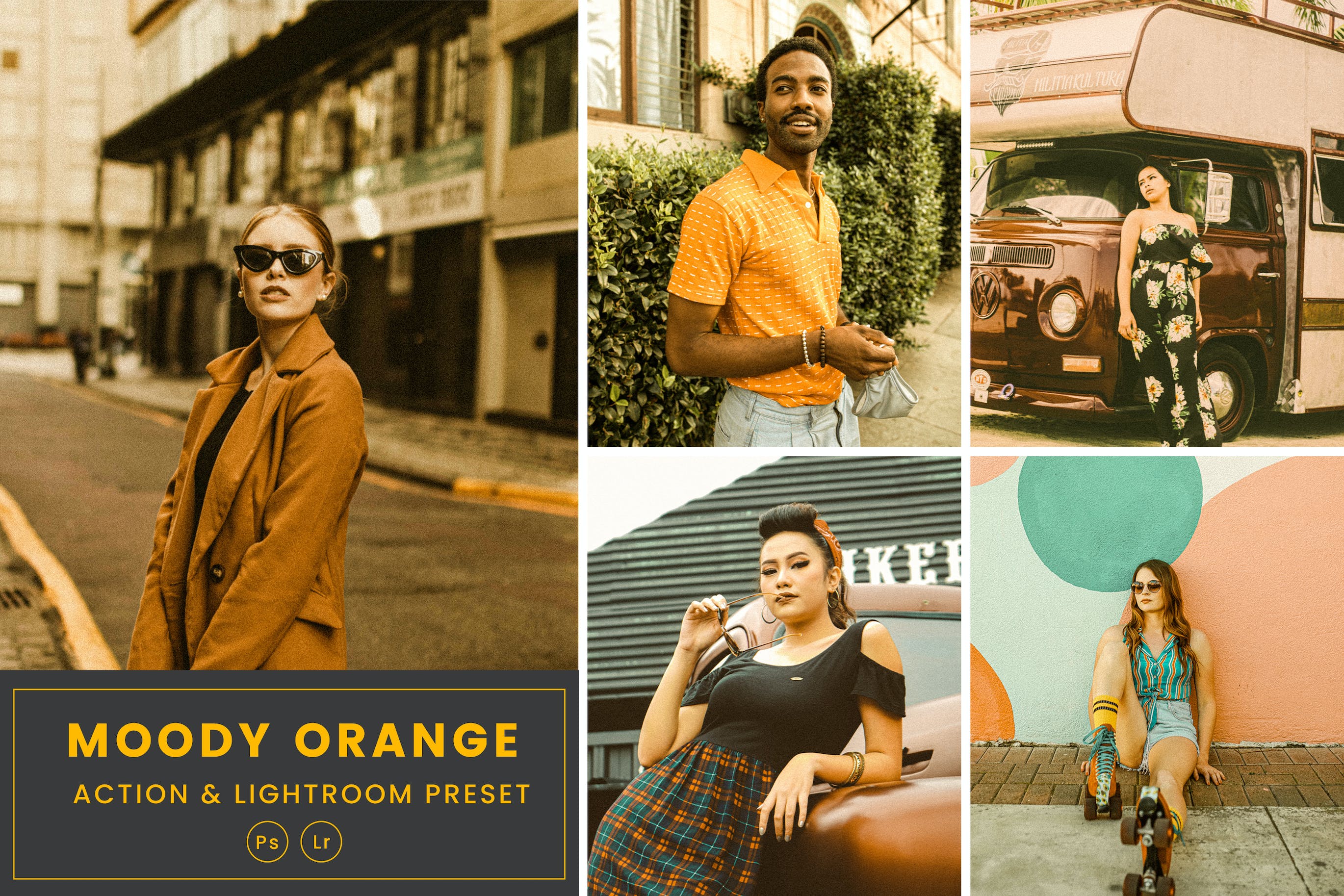 营造橙色的情调预设 & Lightrom Presets