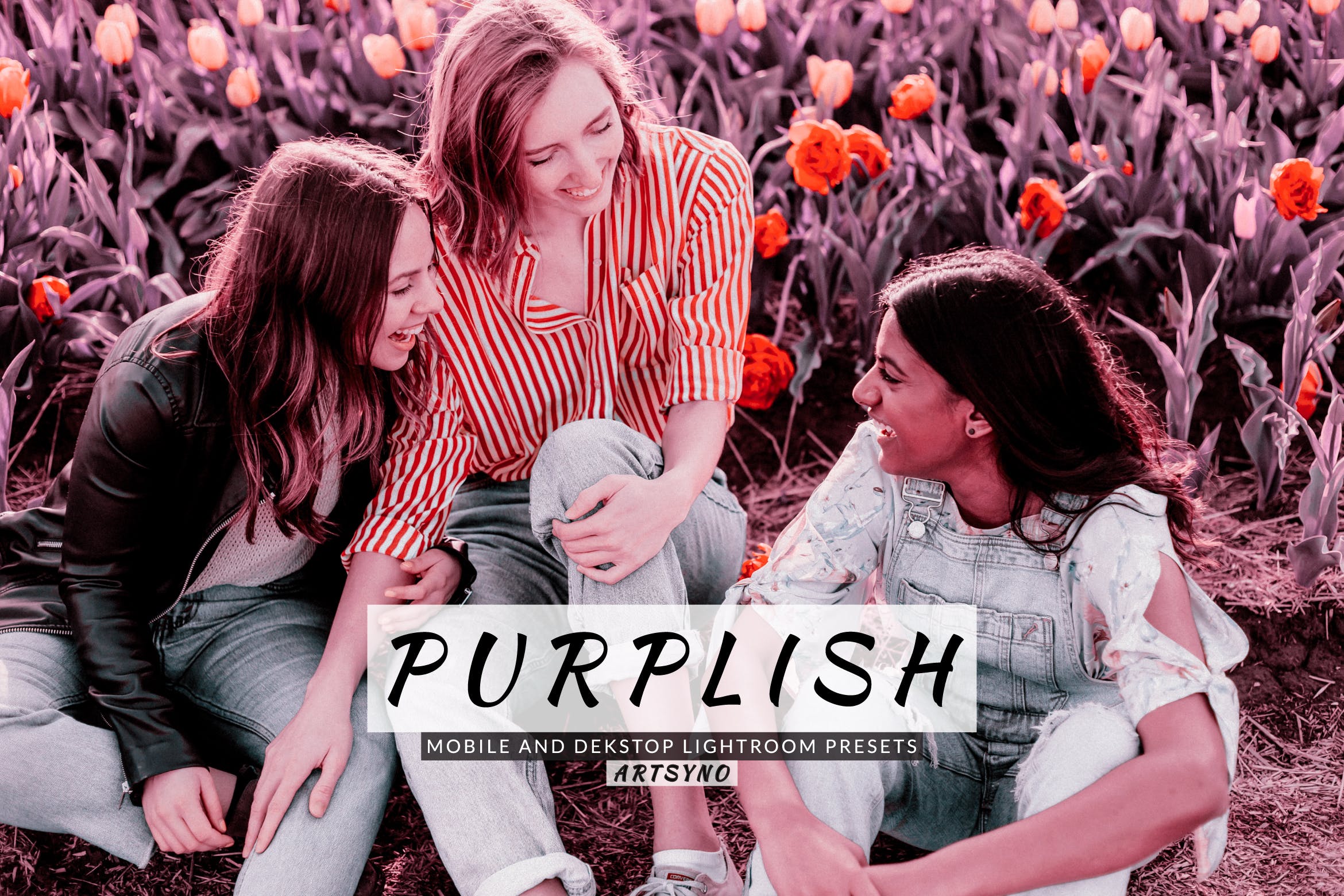 紫红色调效果预设Dekstop and Mobile