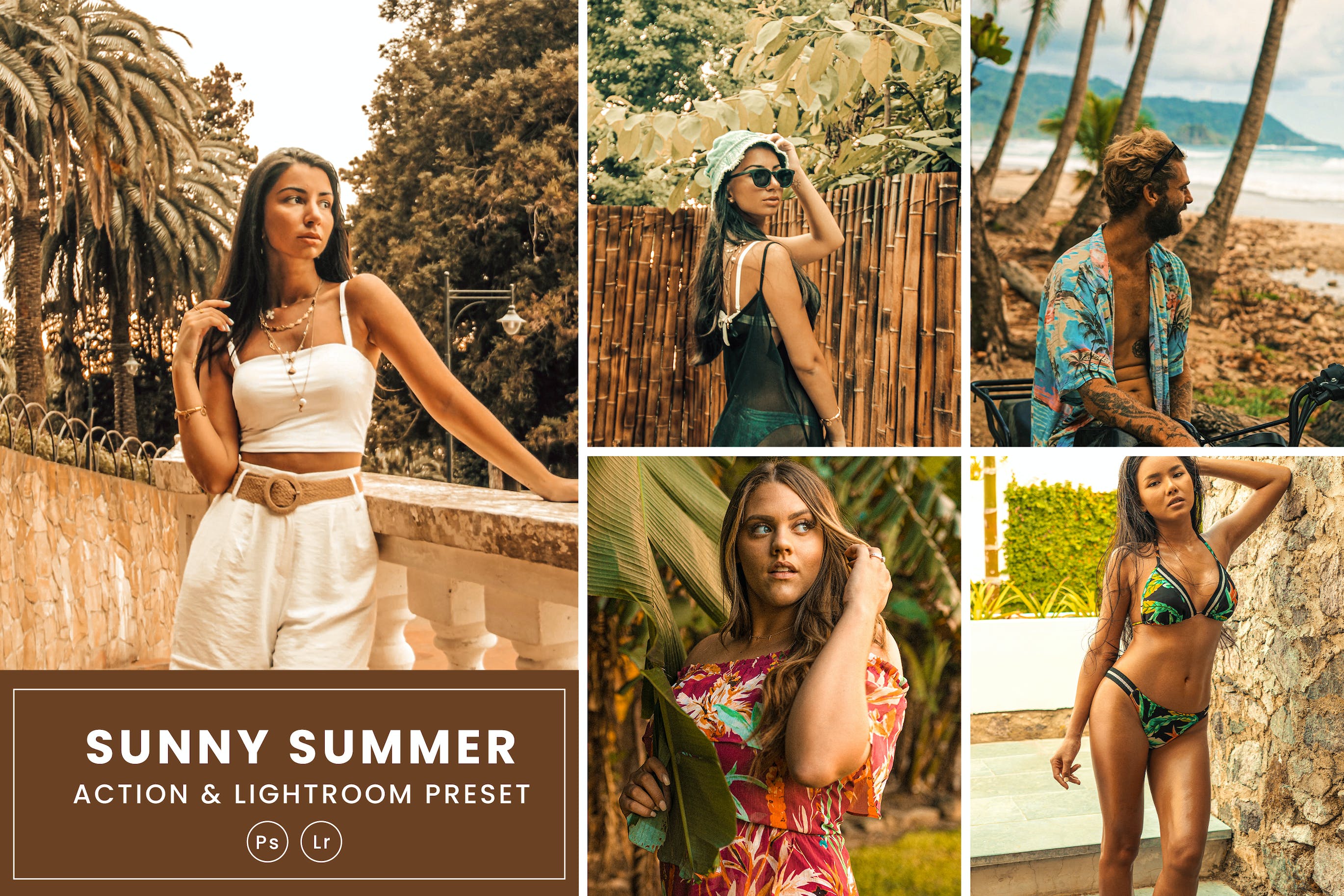 阳光明媚的夏日摆姿预设 & Lightrom Presets