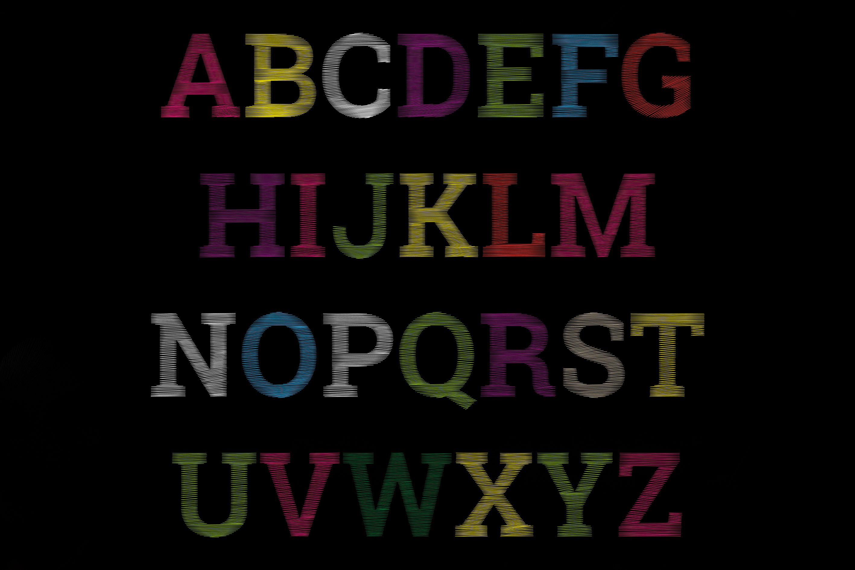 字体 flower embroidery 1587910