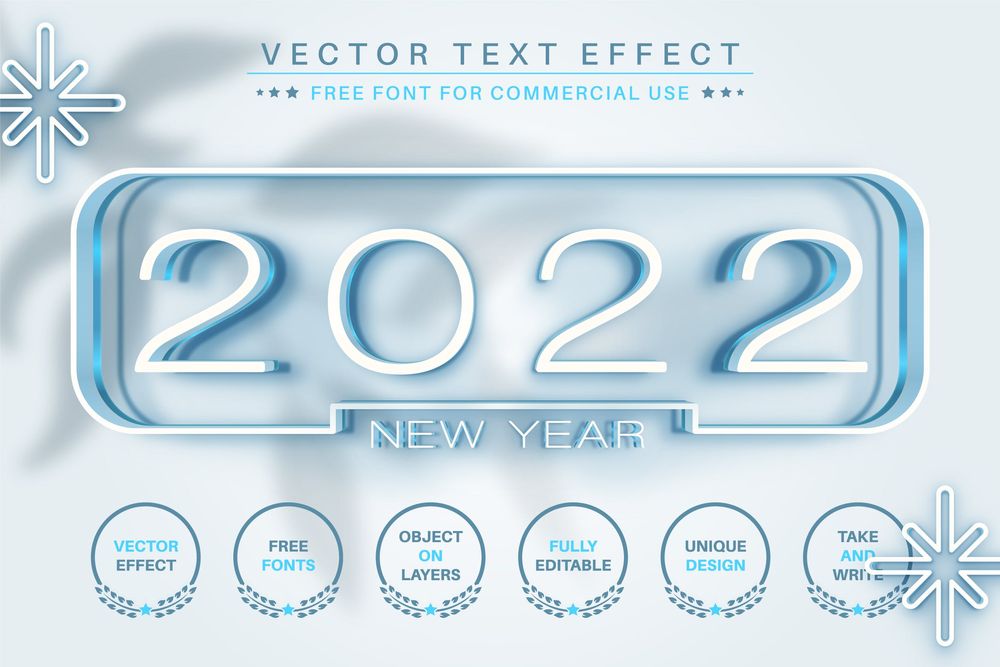 20款2022年可编辑的文字效果画面效果预设