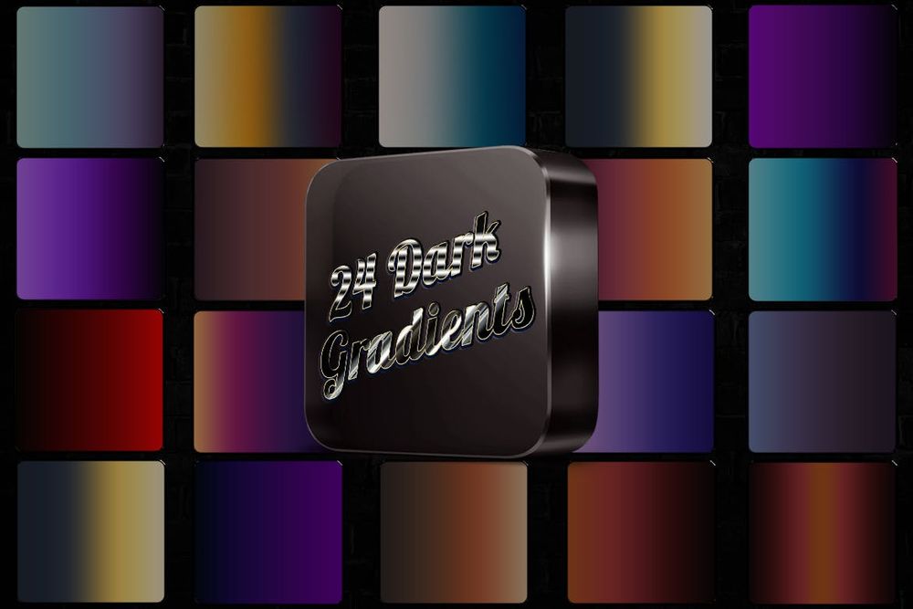 24款深色渐变画面效果预设