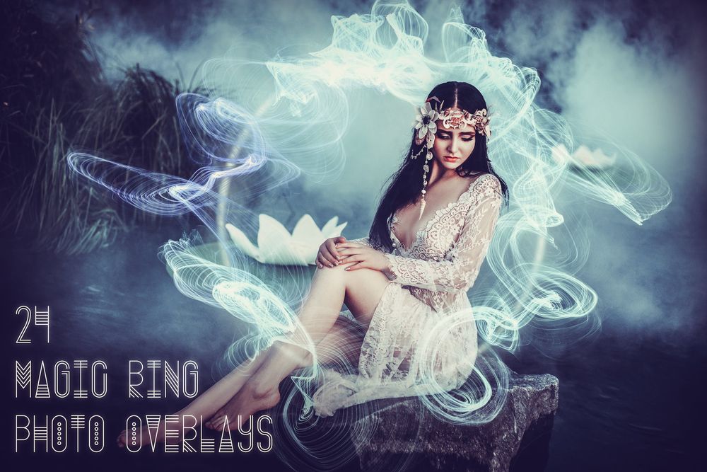 24款魔环照片叠加画面效果预设