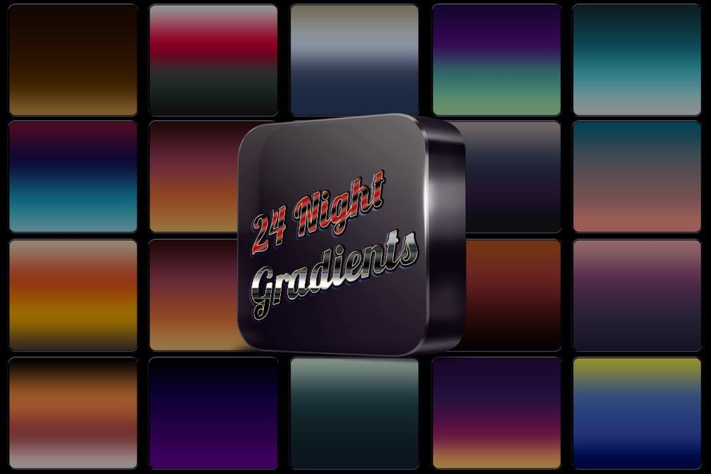 24款夜间渐变画面效果预设